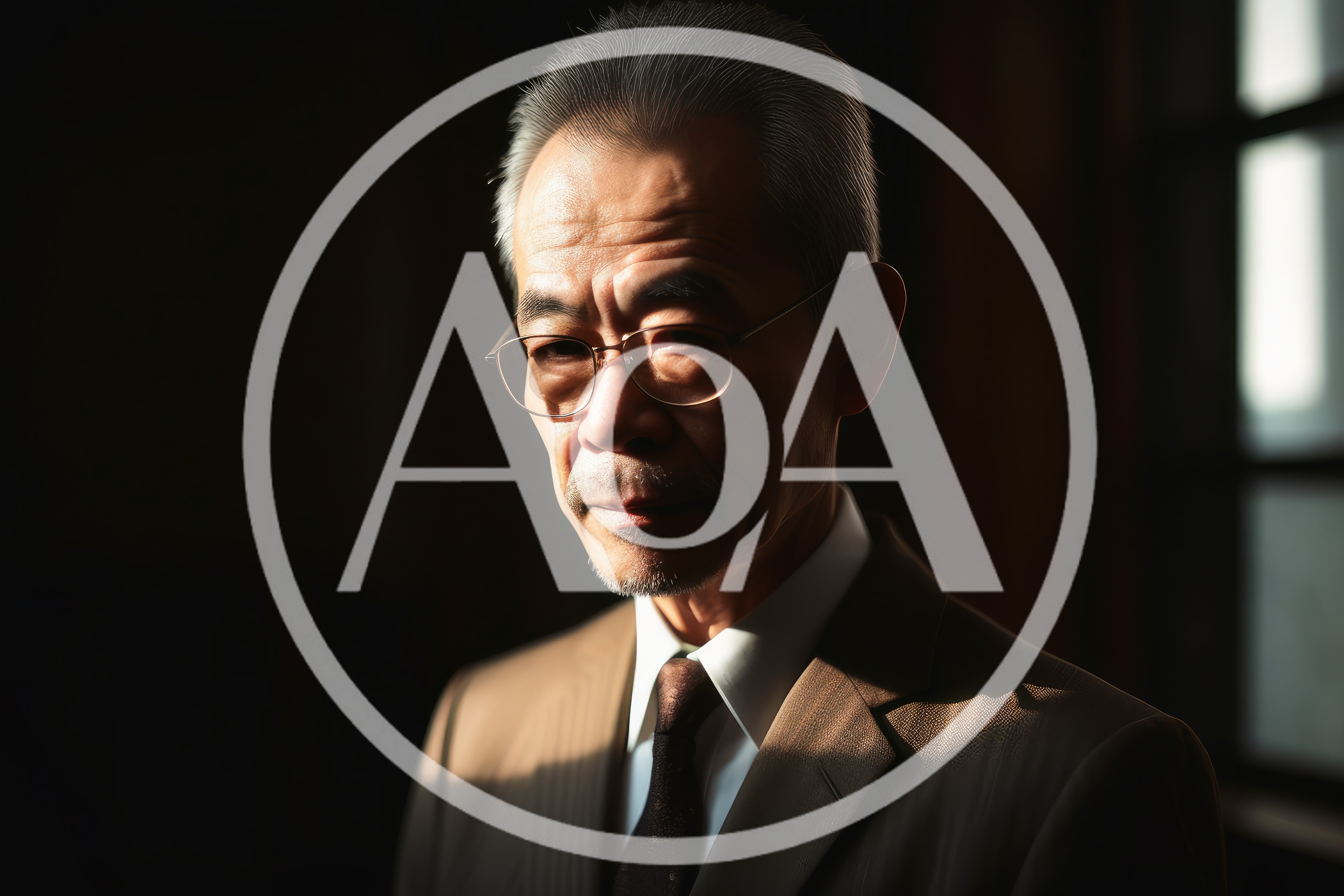 Portrait Of A Distinguished Elderly Japanese Businessman