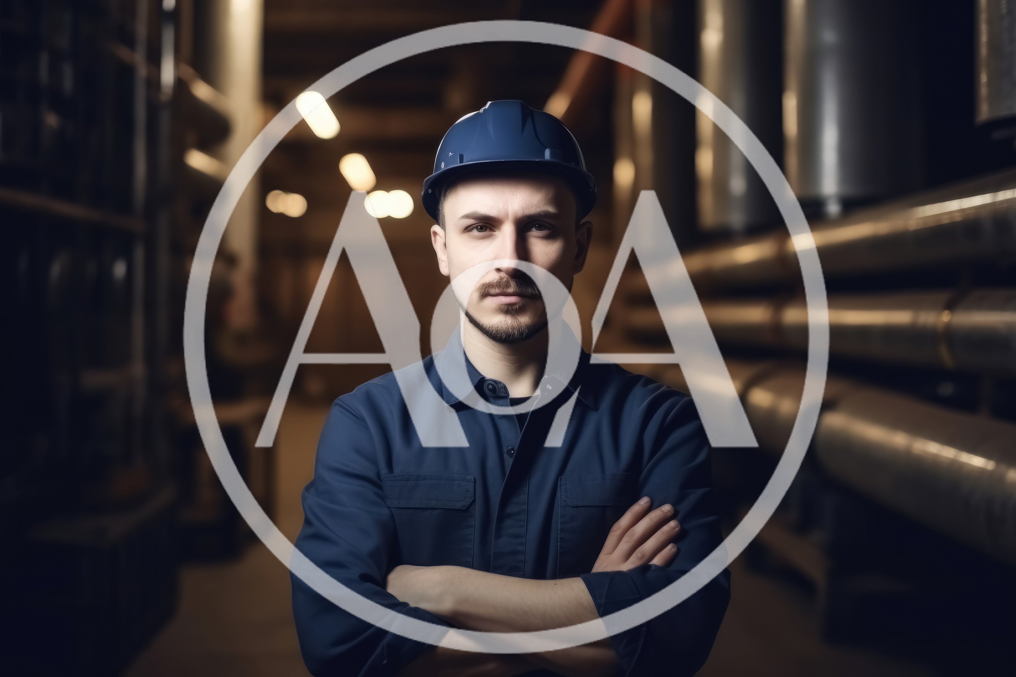 Portrait Of A Professional Industrial Worker In A Factory