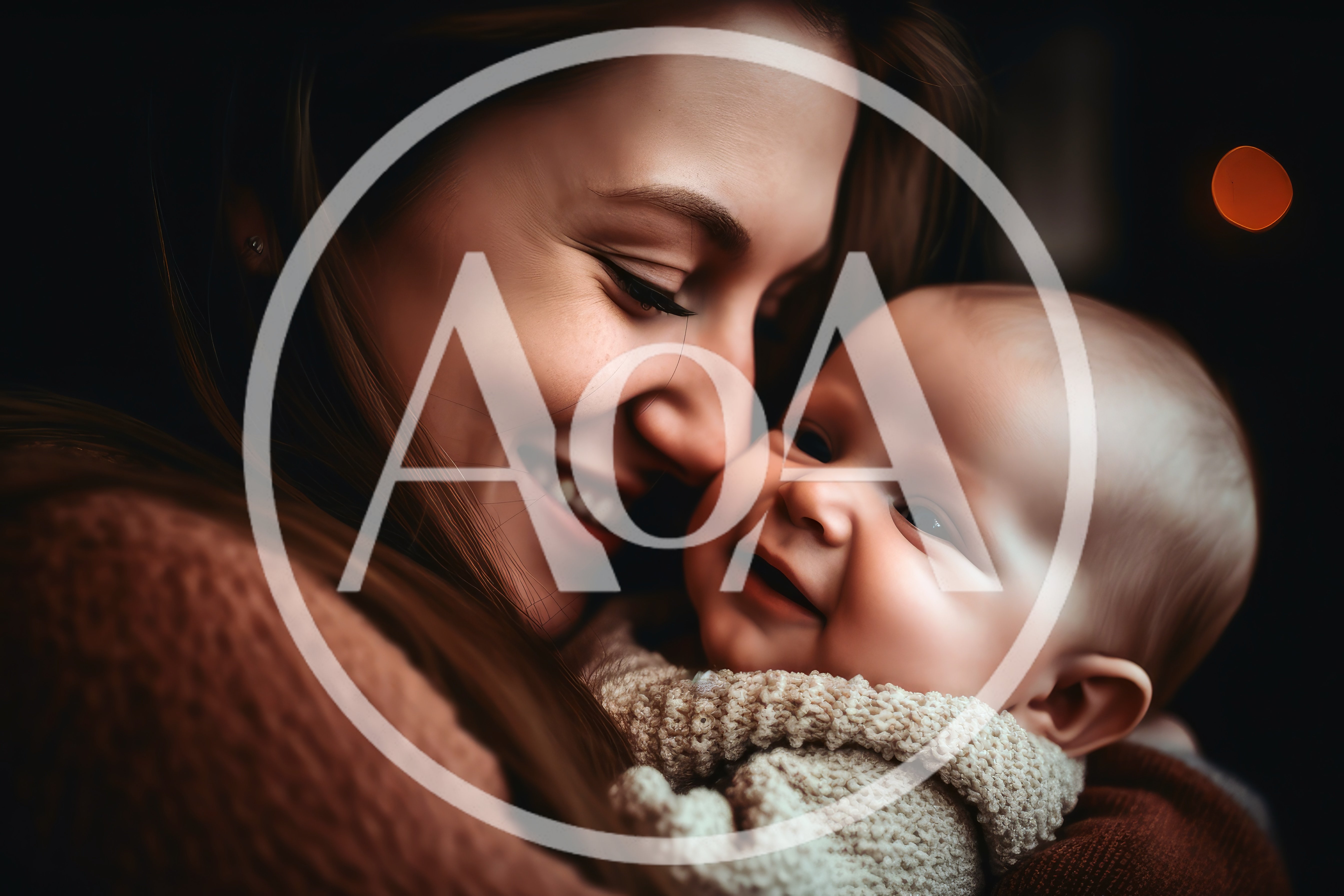 Loving Mother Holding Her Smiling Baby