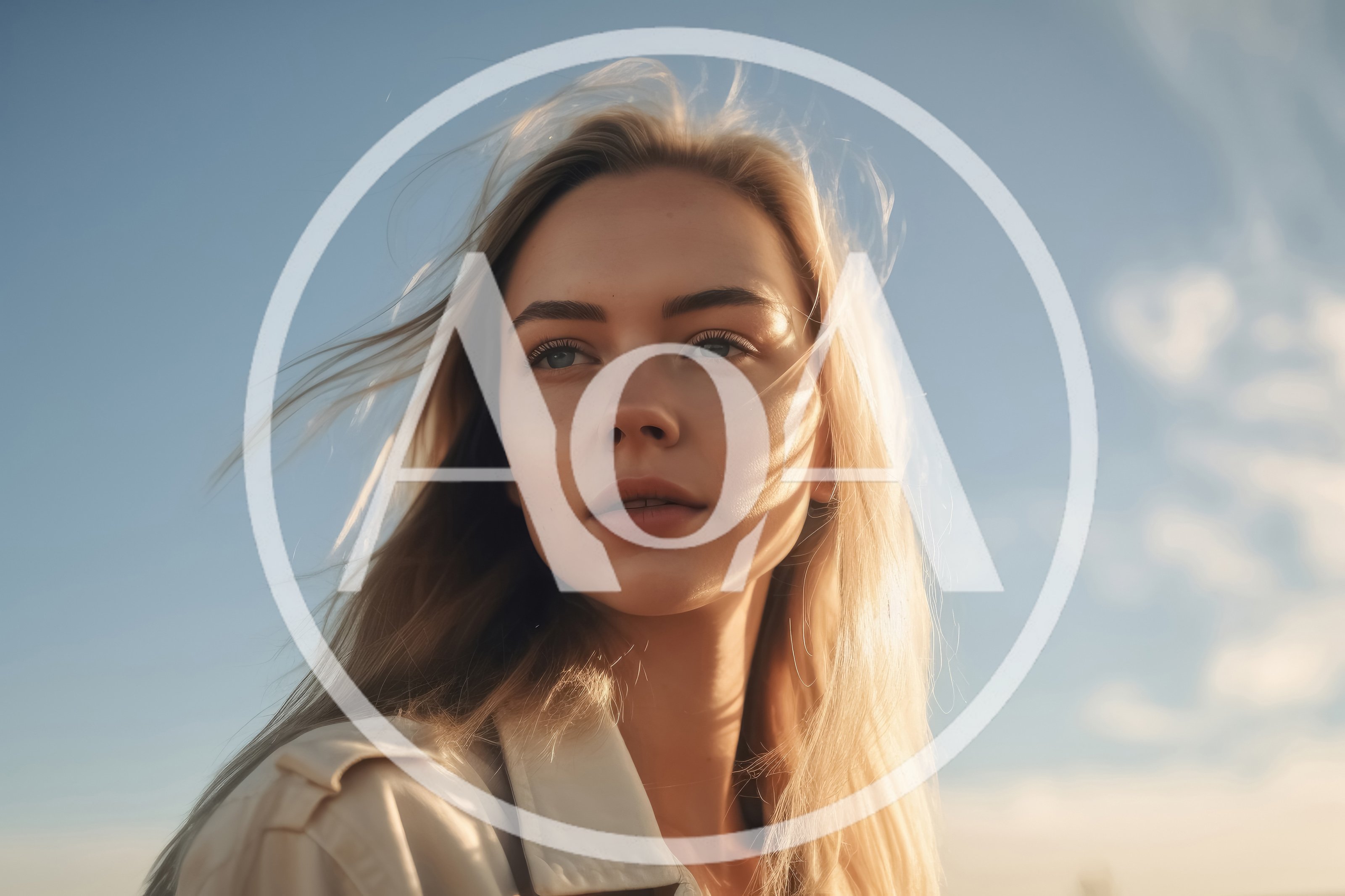 Portrait Of A Young Blonde Woman Outdoors