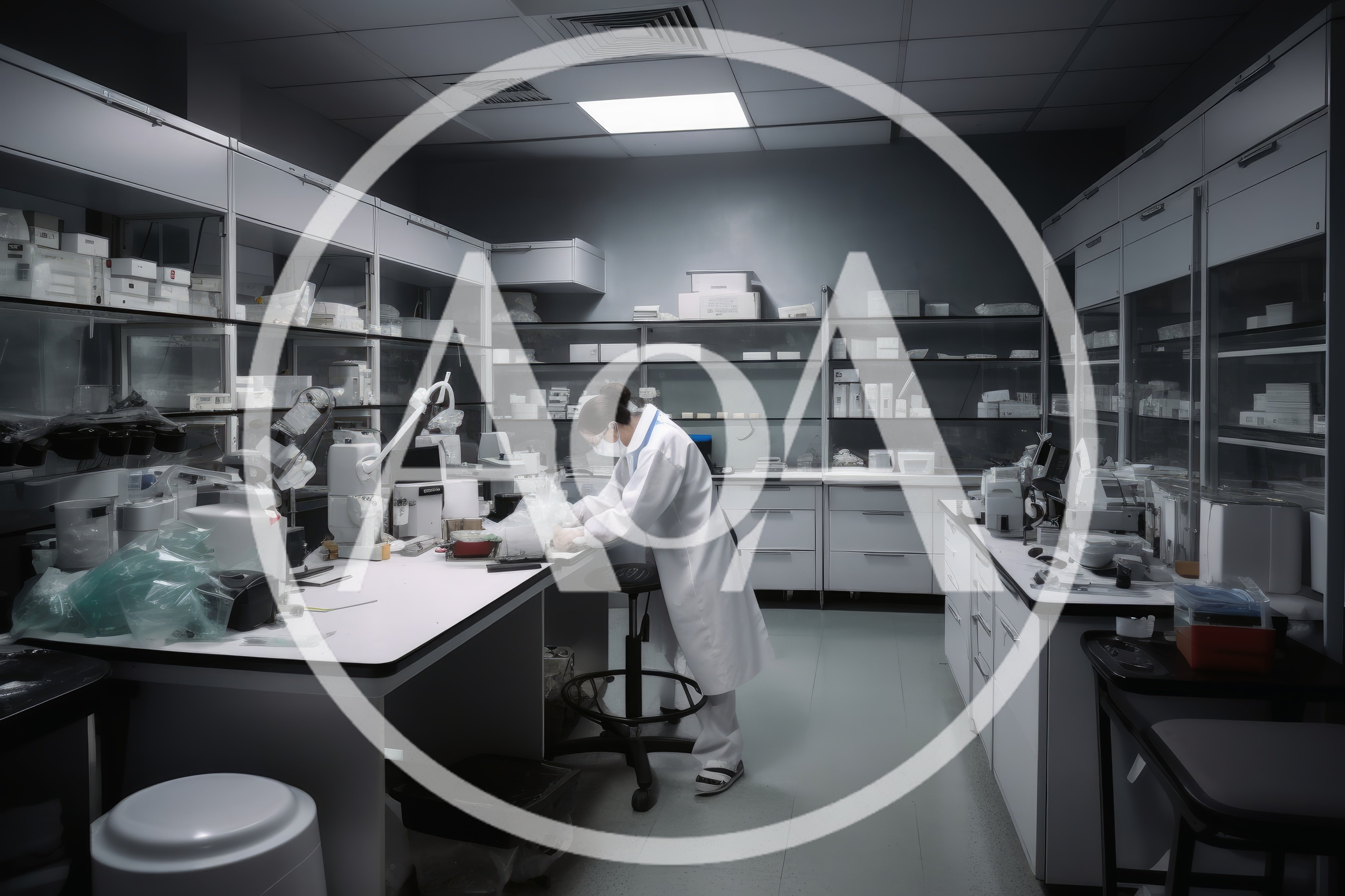 Scientist Working In A Modern Clinical Laboratory