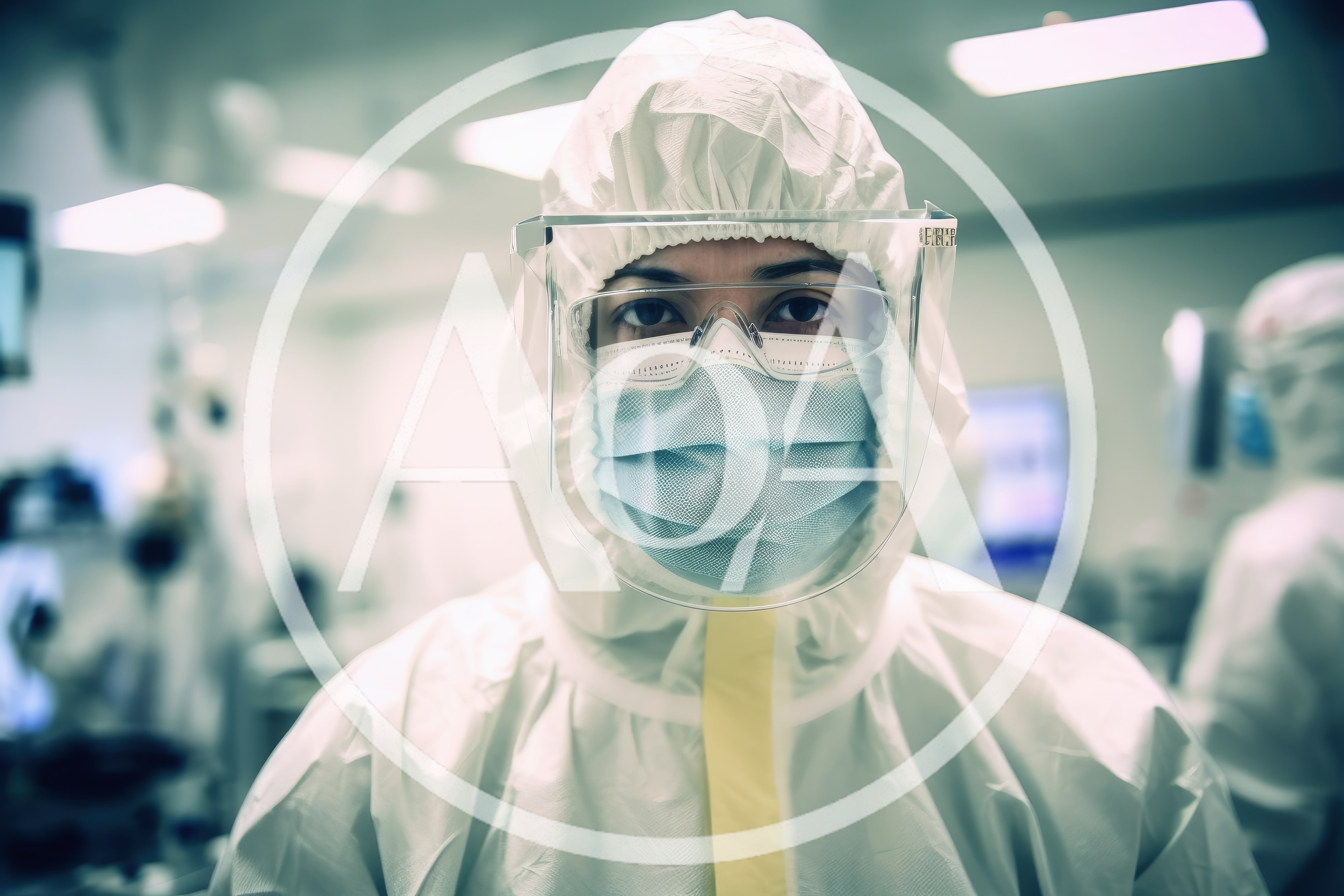 Healthcare Worker Wearing Full Personal Protective Equipment