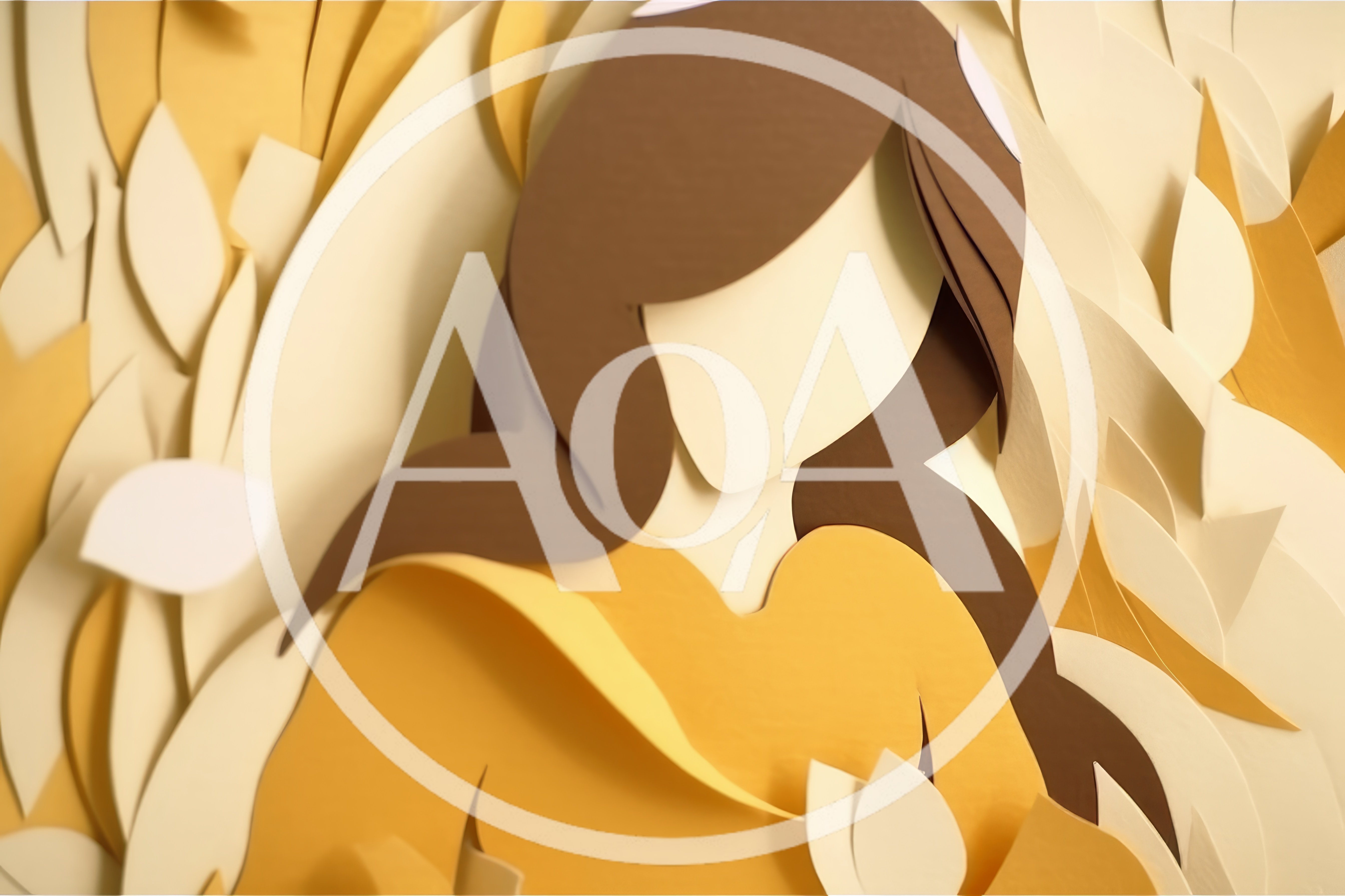 Paper Cutout Illustration Of A Woman In Nature