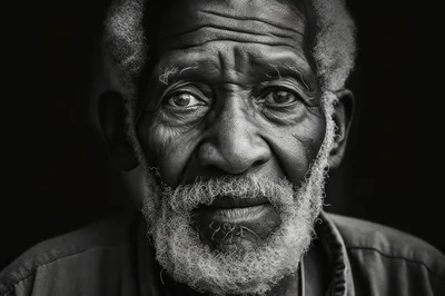 Portrait Of An Elderly African American Man