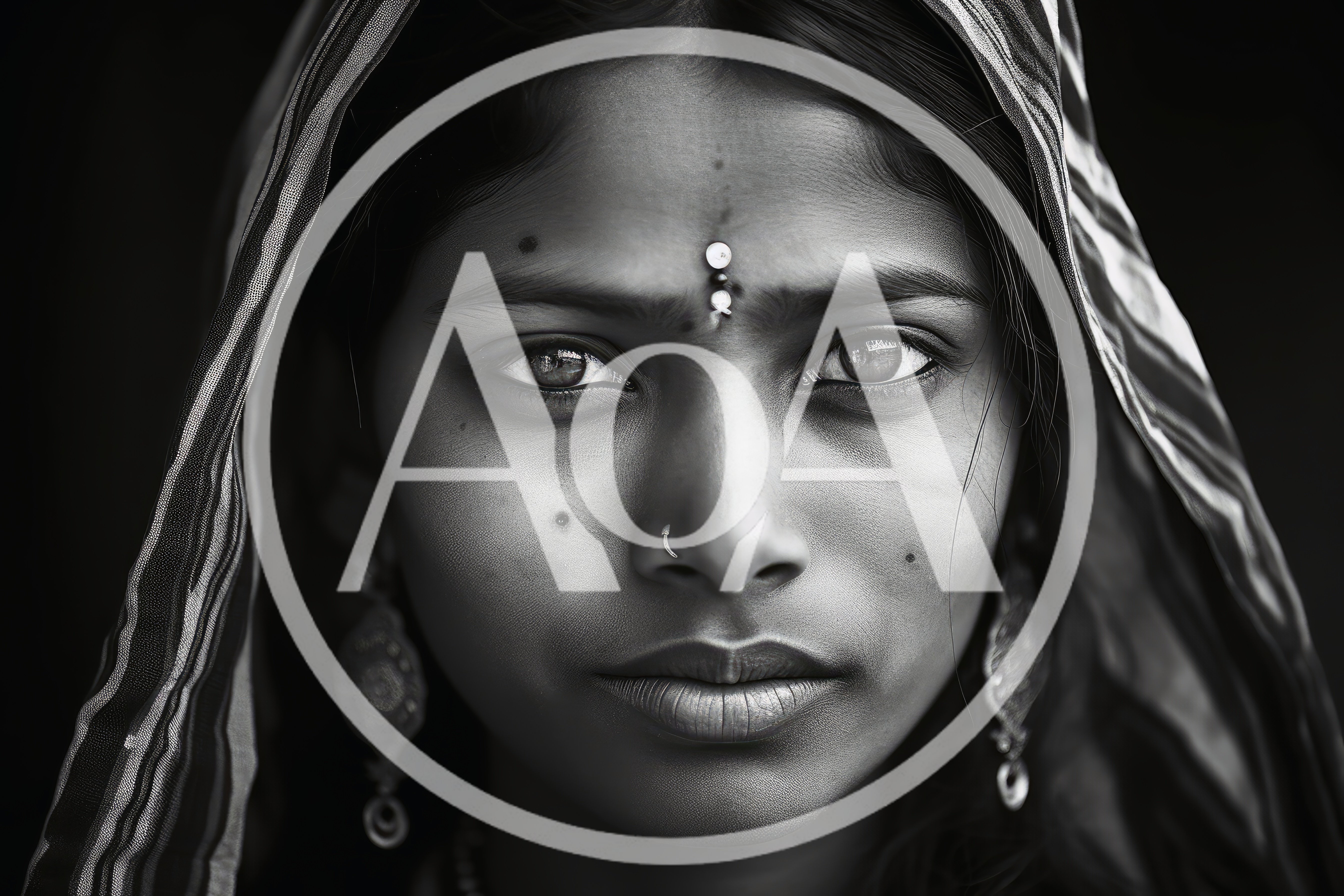 Portrait Of A Young Indian Woman In Traditional Attire