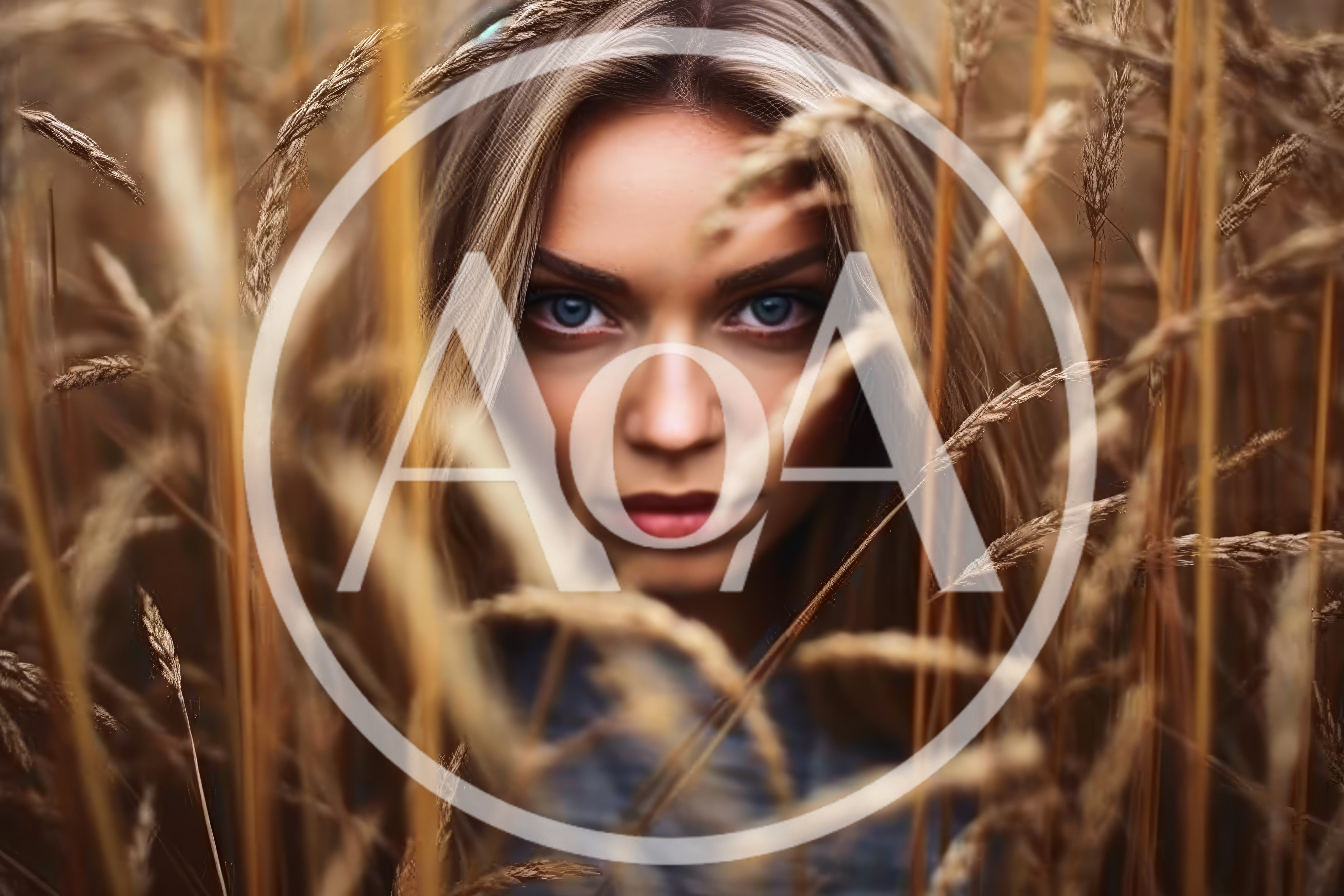 Portrait Of A Young Woman In A Wheat Field