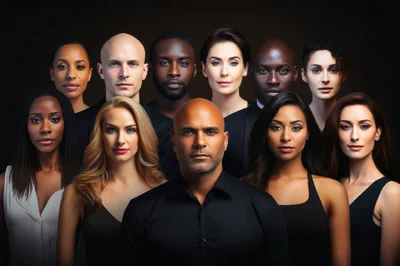 Diverse Group Of Professional People Portrait
