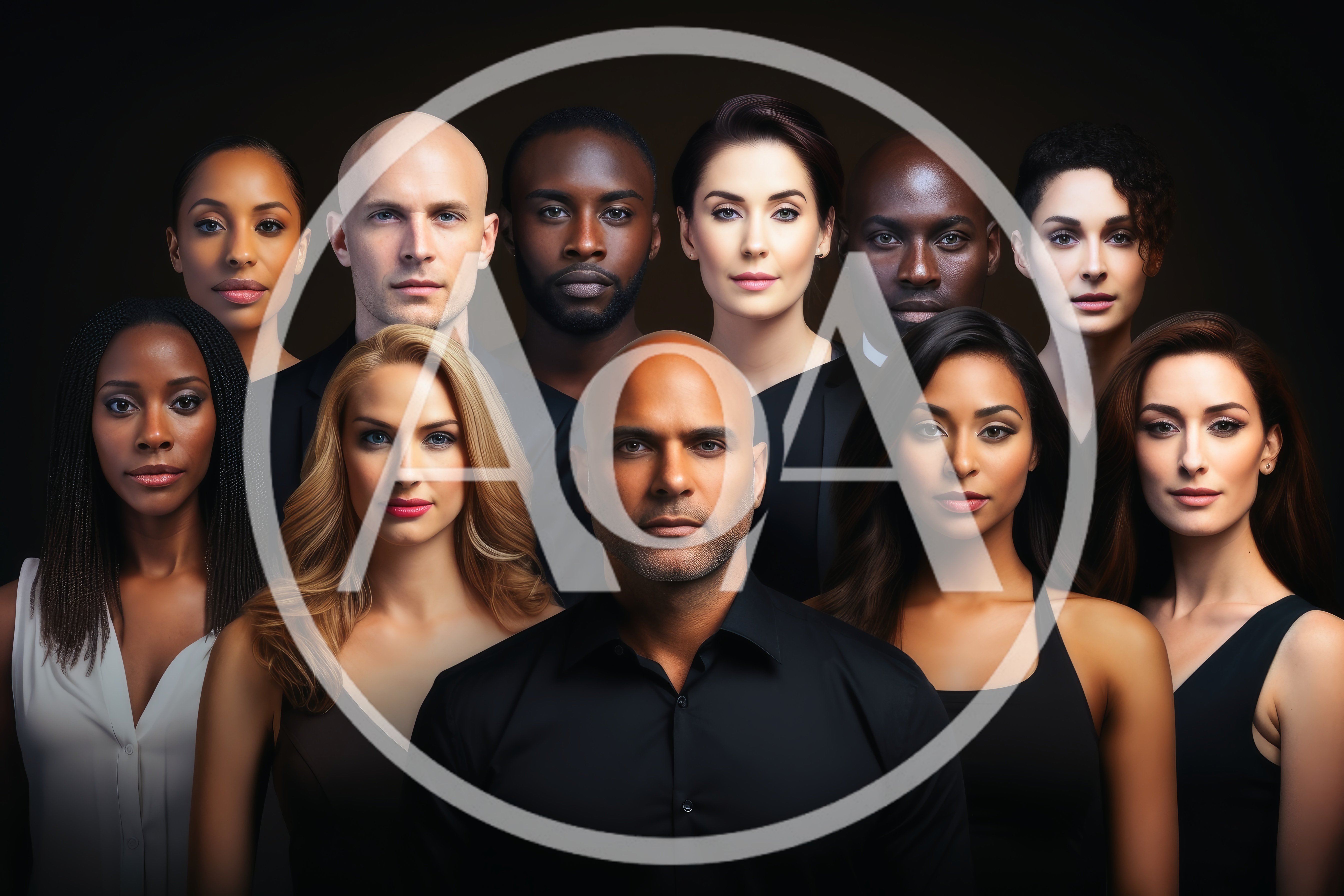 Diverse Group Of Professional People Portrait