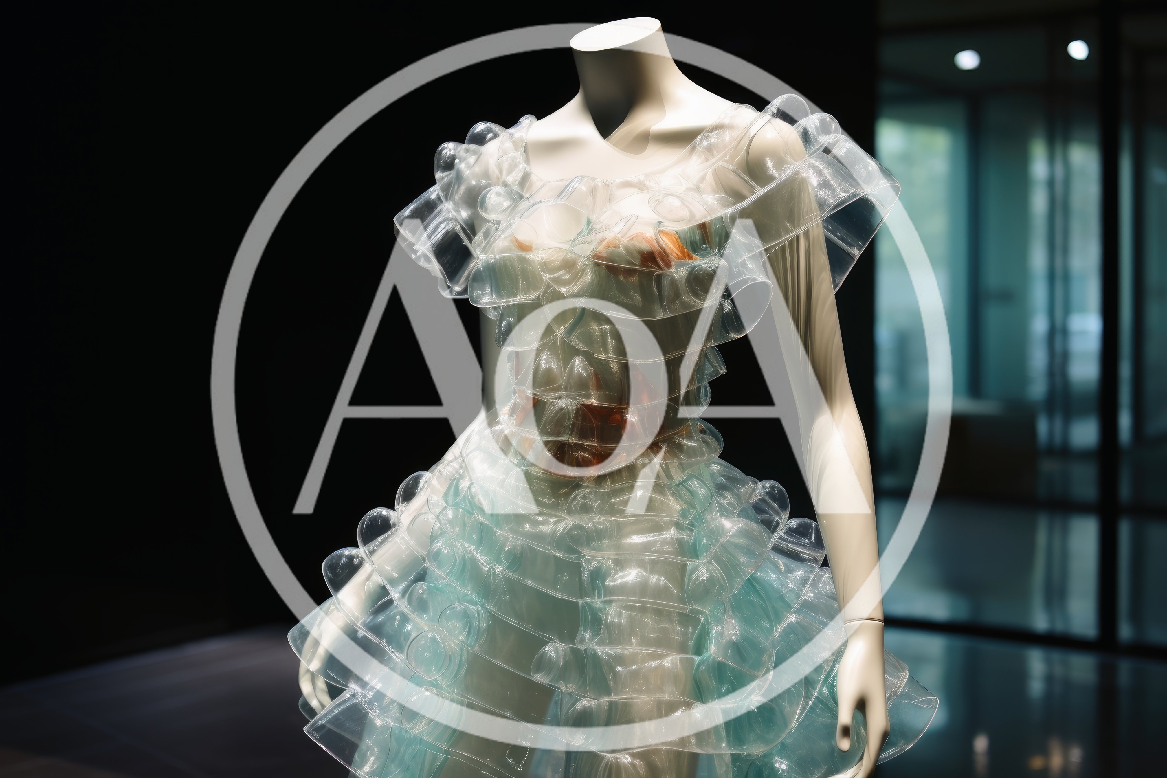 Avant Garde Plastic Dress On A Mannequin