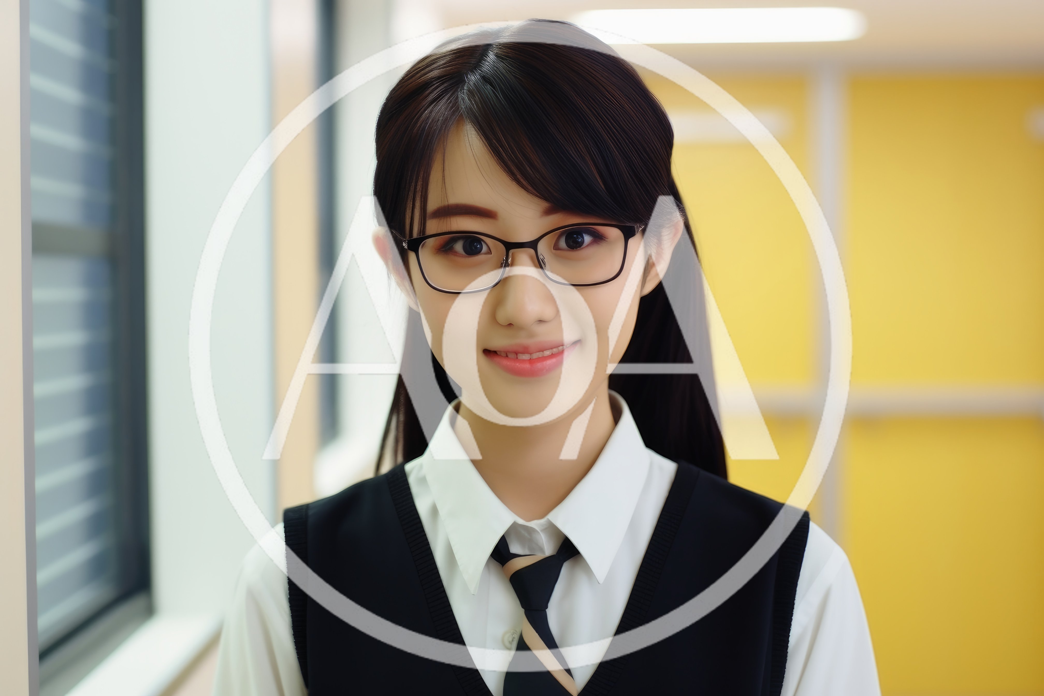 Portrait Of A Young Asian Student In School Uniform