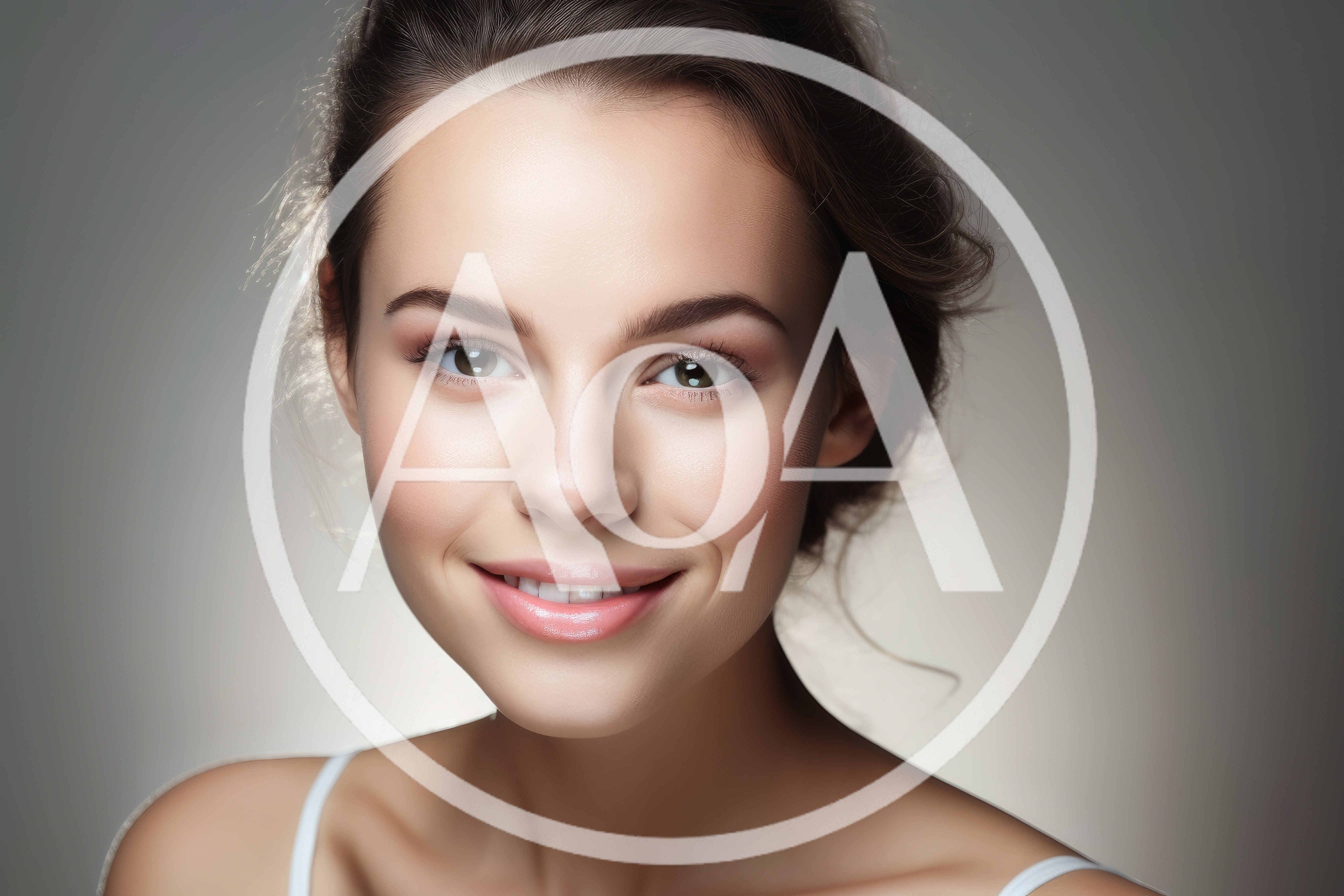 Portrait Of A Smiling Young Woman With Natural Makeup