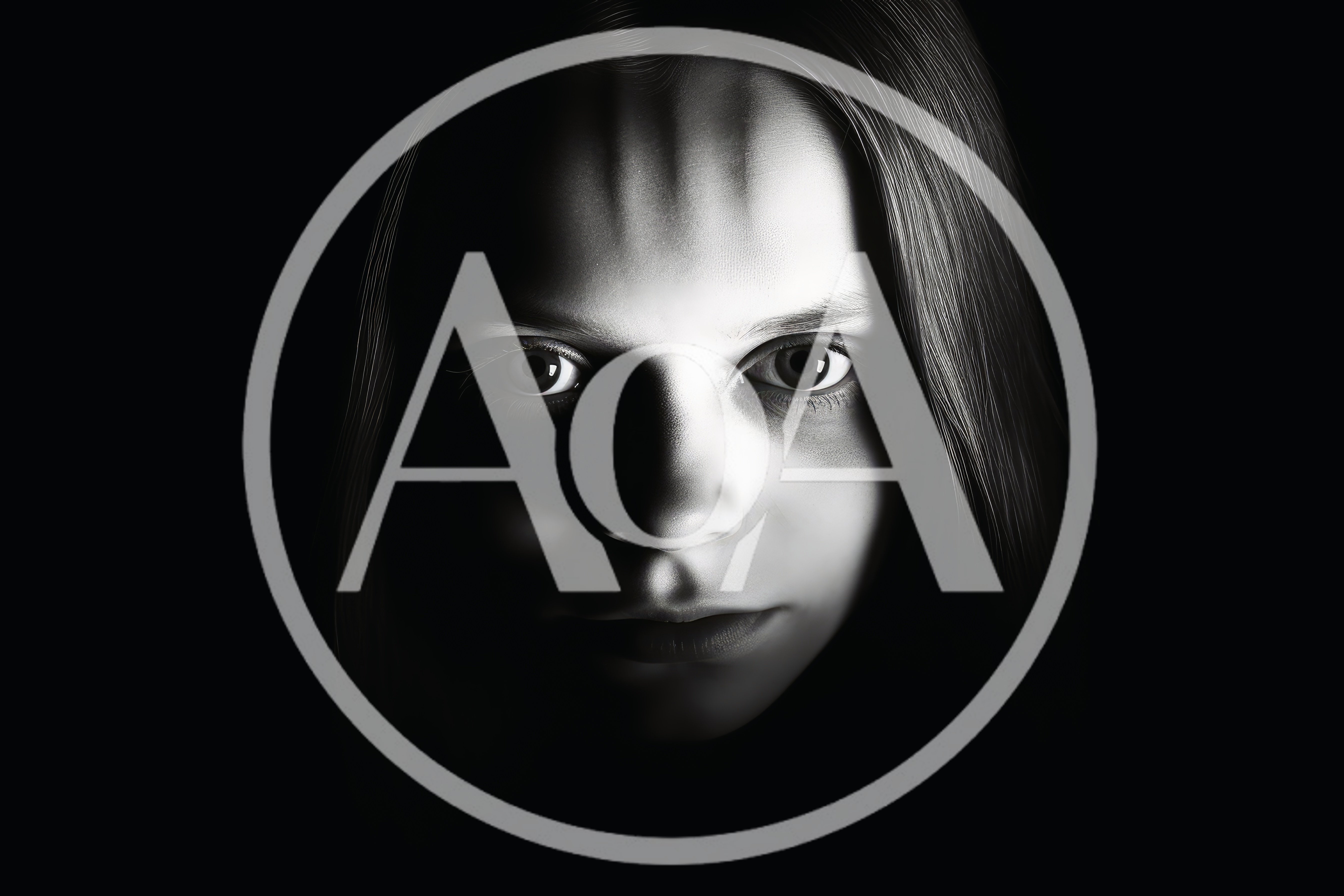 Dramatic Portrait Of A Young Girl In Deep Shadow
