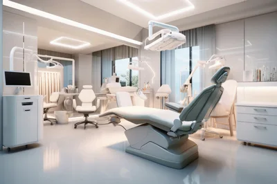 Modern Dental Clinic Interior With Professional Equipment