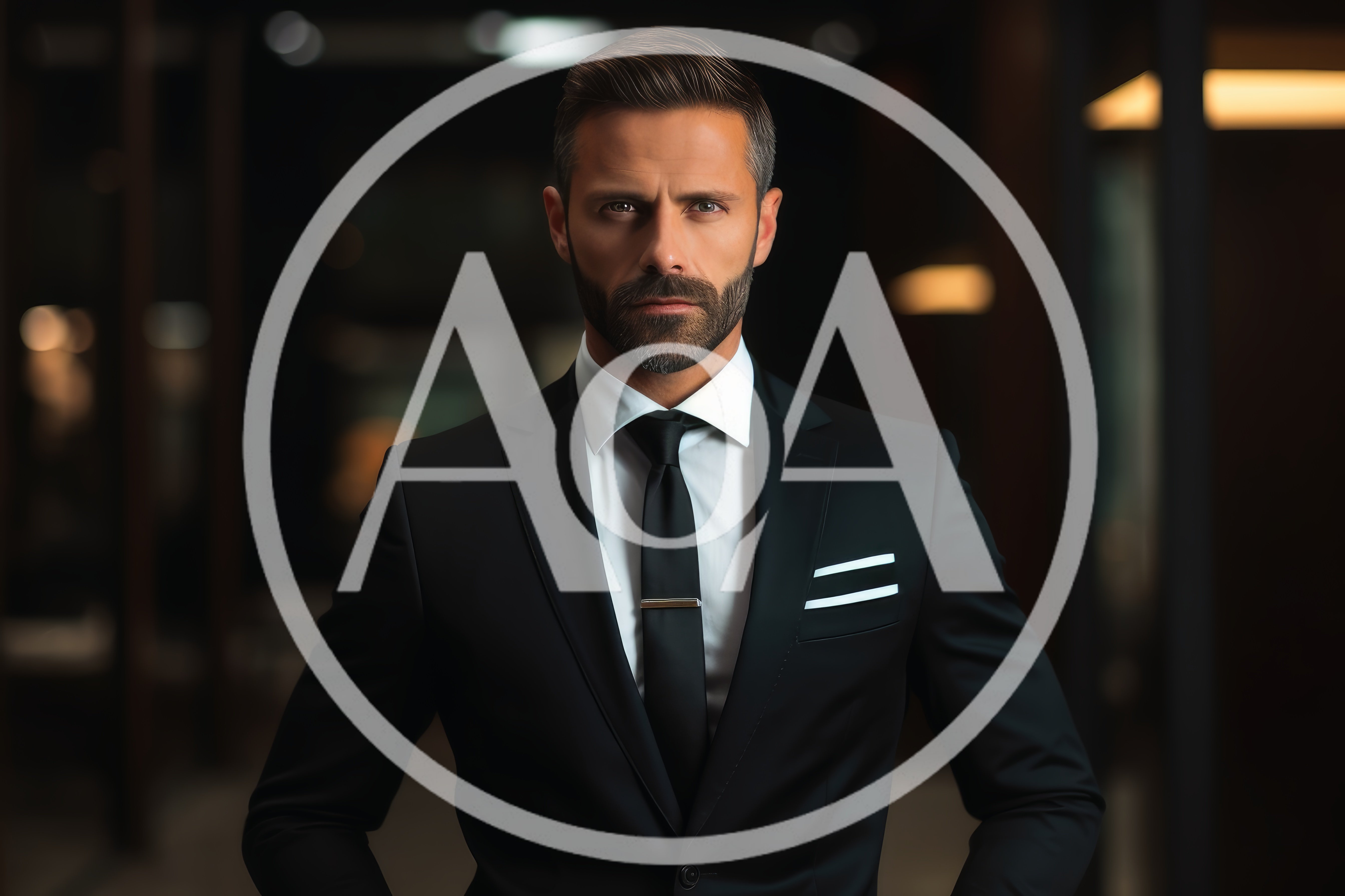 Professional Businessman In A Sharp Black Suit