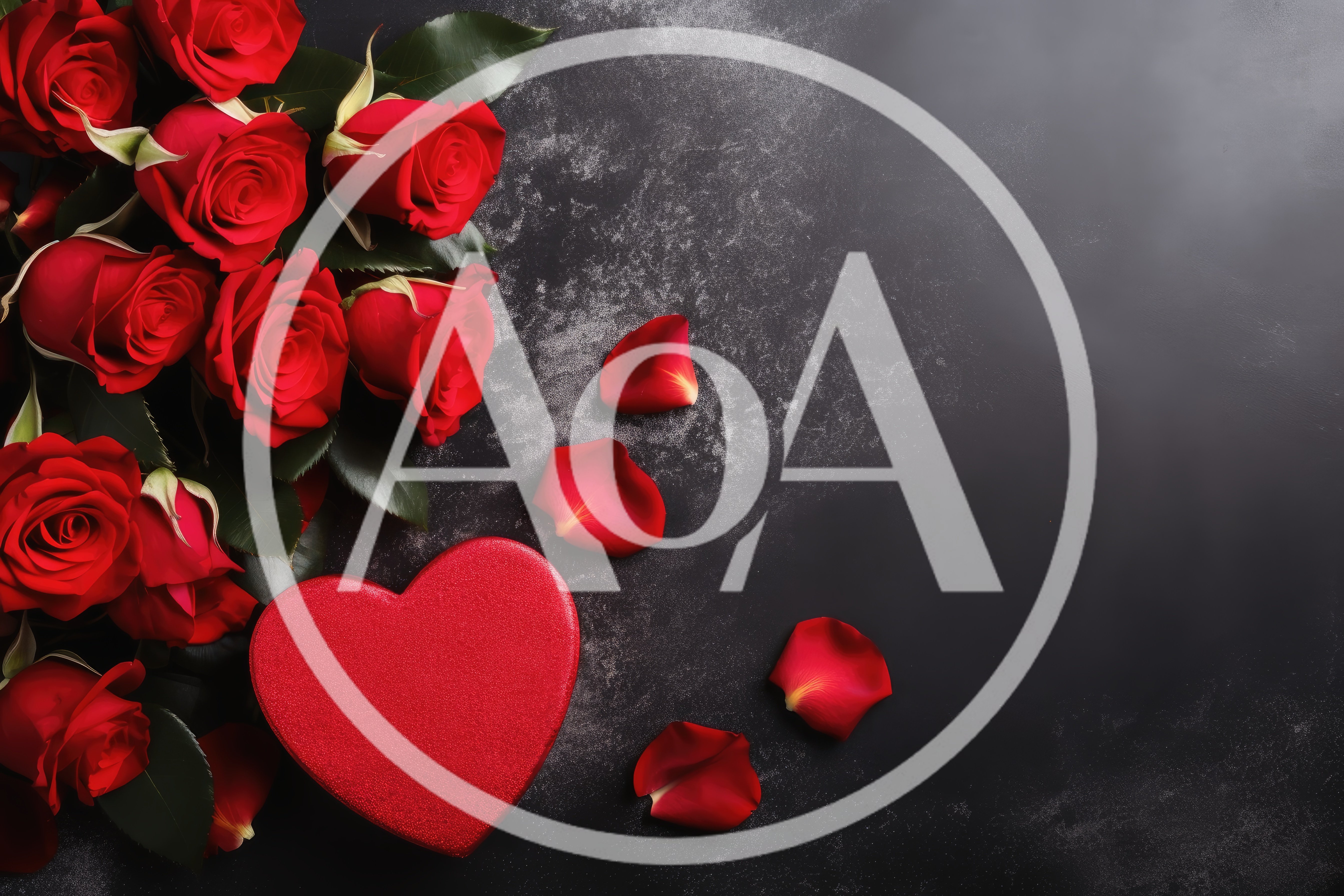 Red Roses And Heart Shaped Gift Box