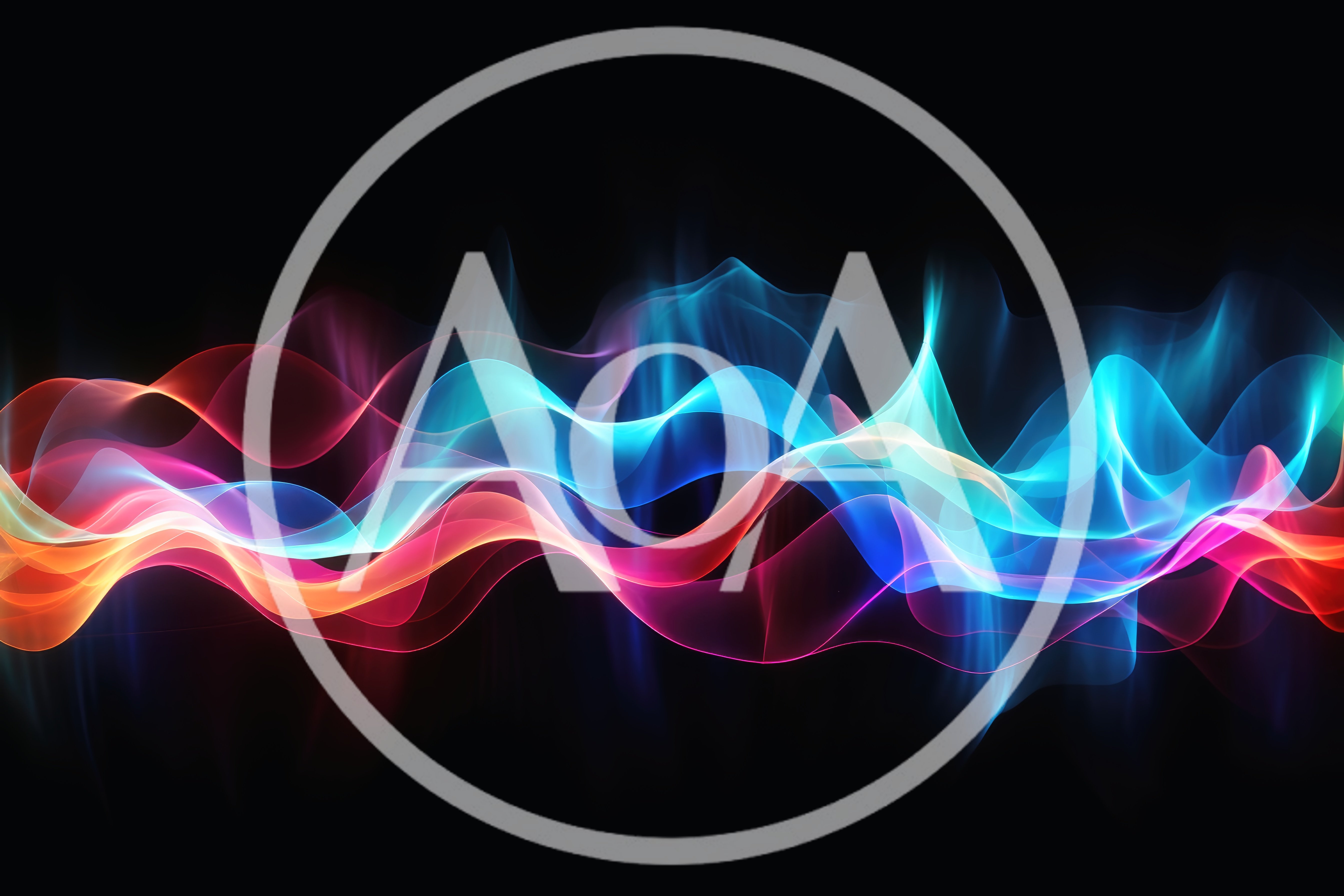 Abstract Glowing Neon Wave Motion Background