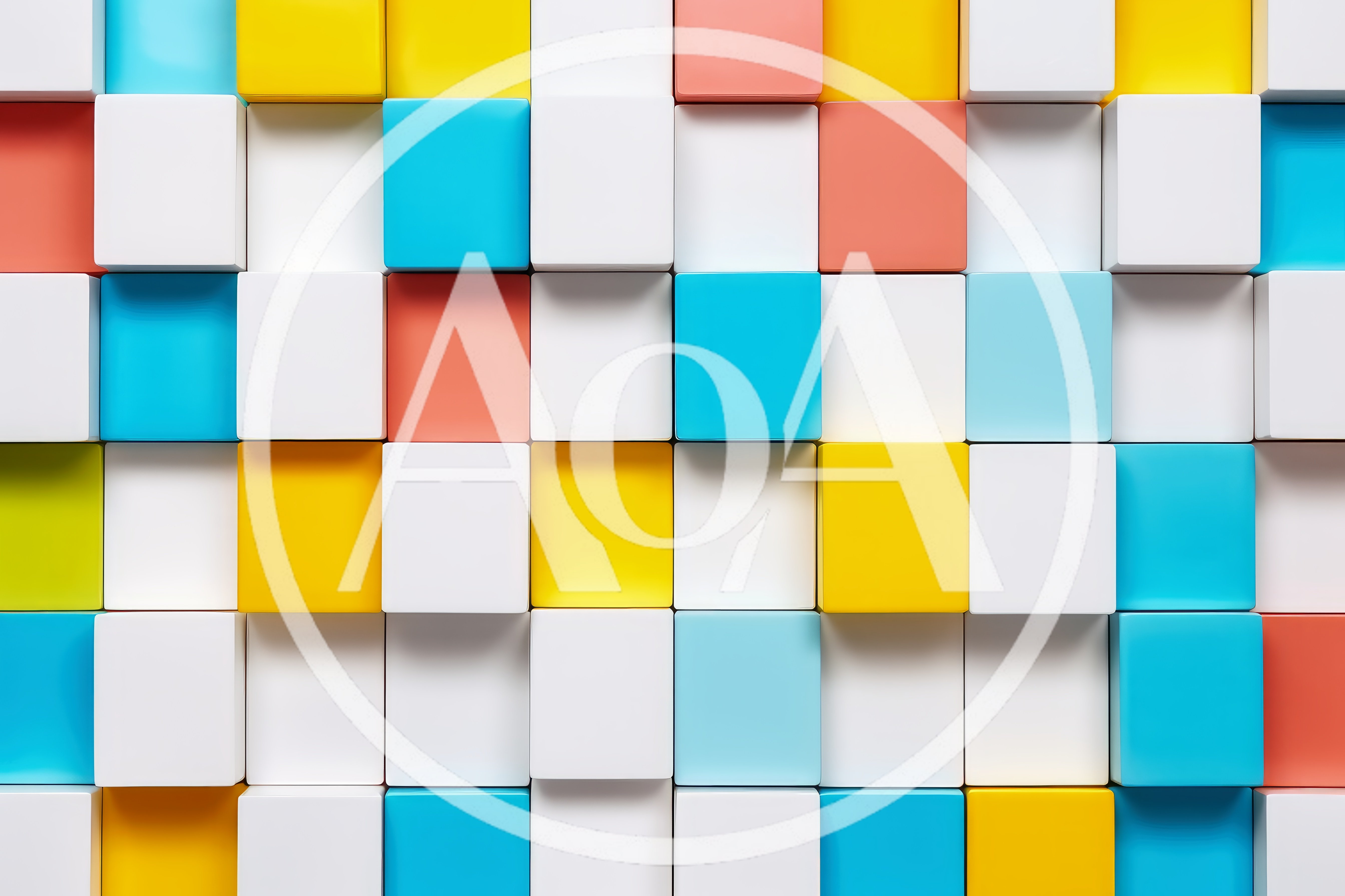 Abstract Background Of Colorful 3D Cubes