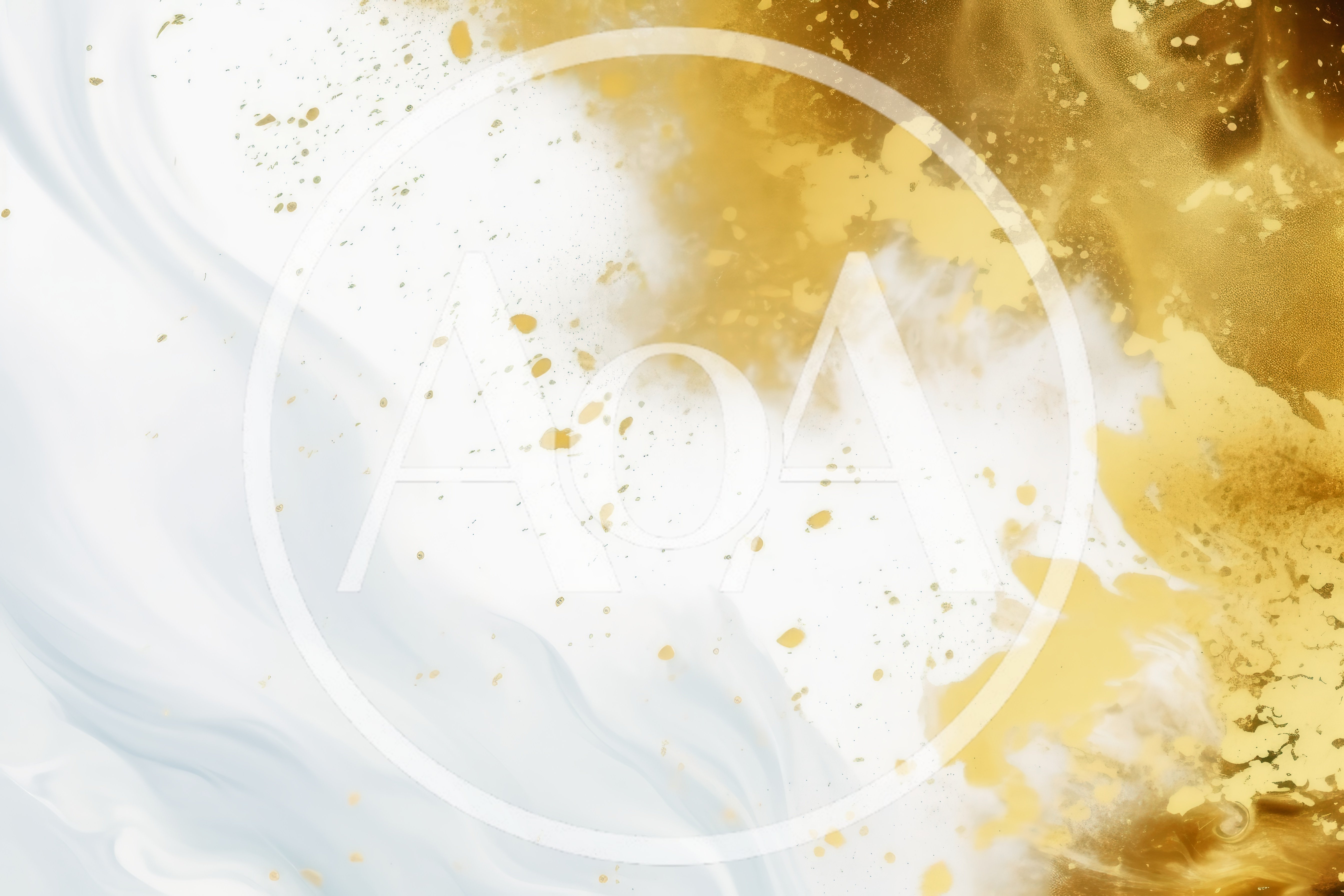 Abstract Gold And White Fluid Marble Background