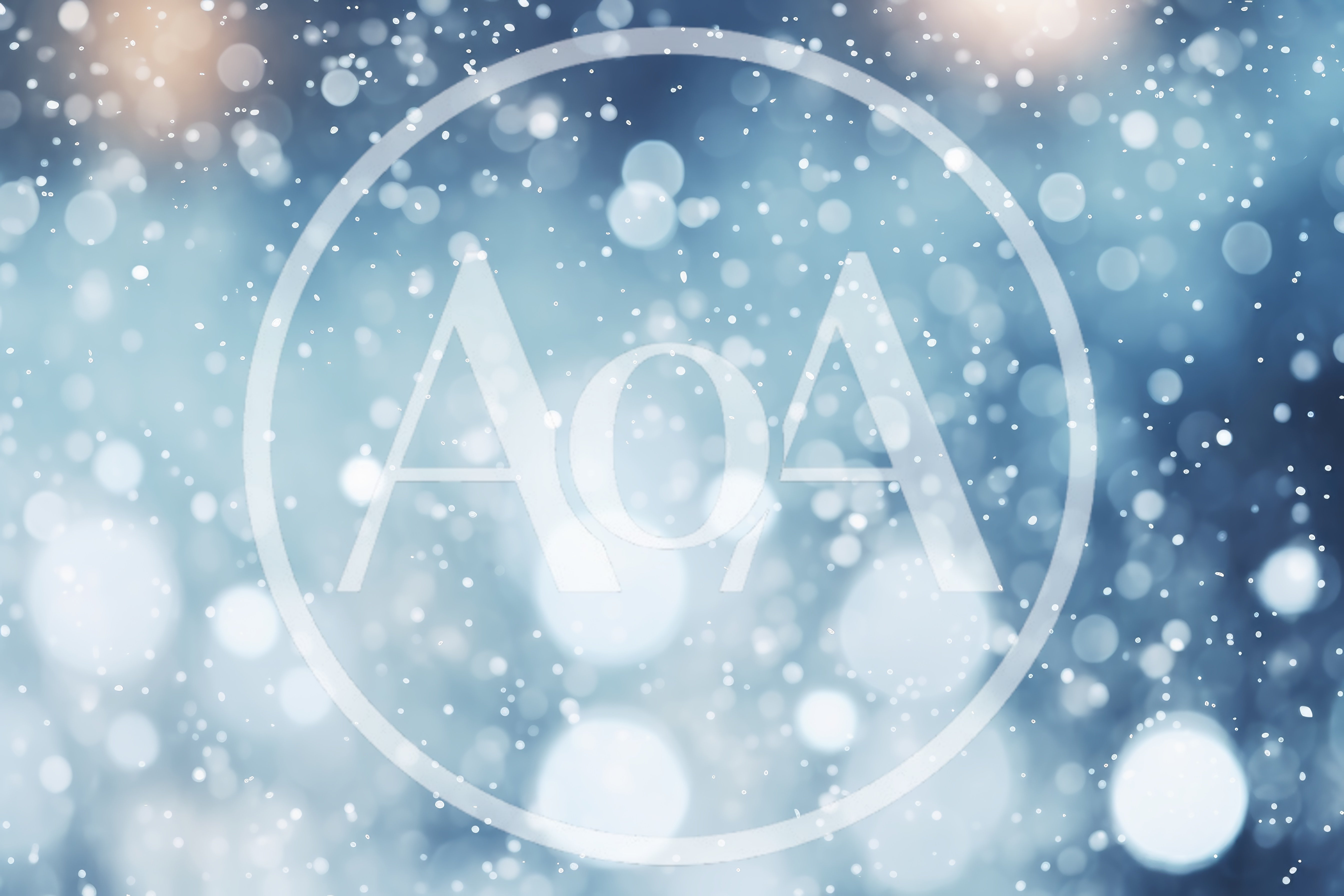 Abstract Winter Snowfall Bokeh Background