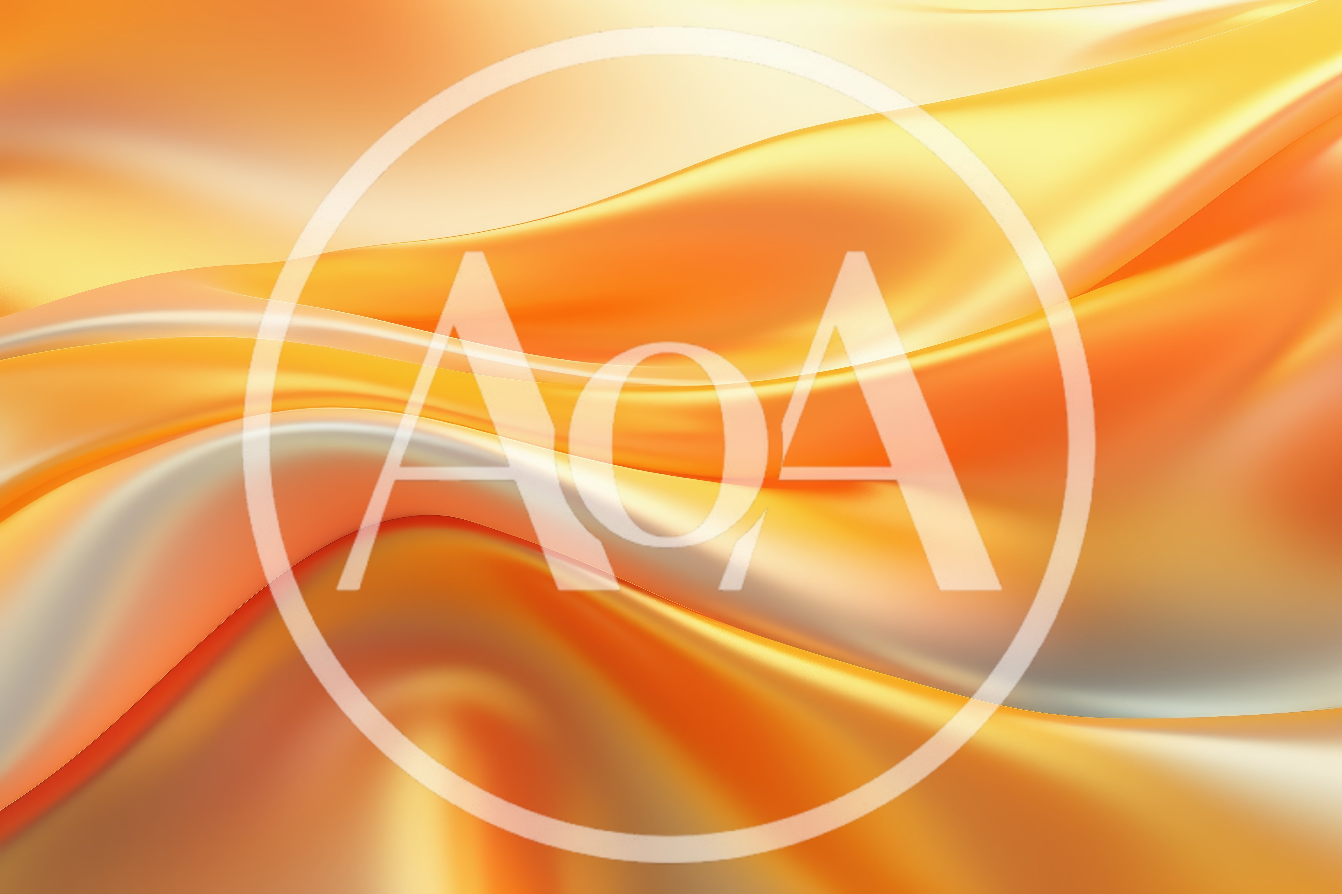 Abstract Golden Silk Fabric Waves Background