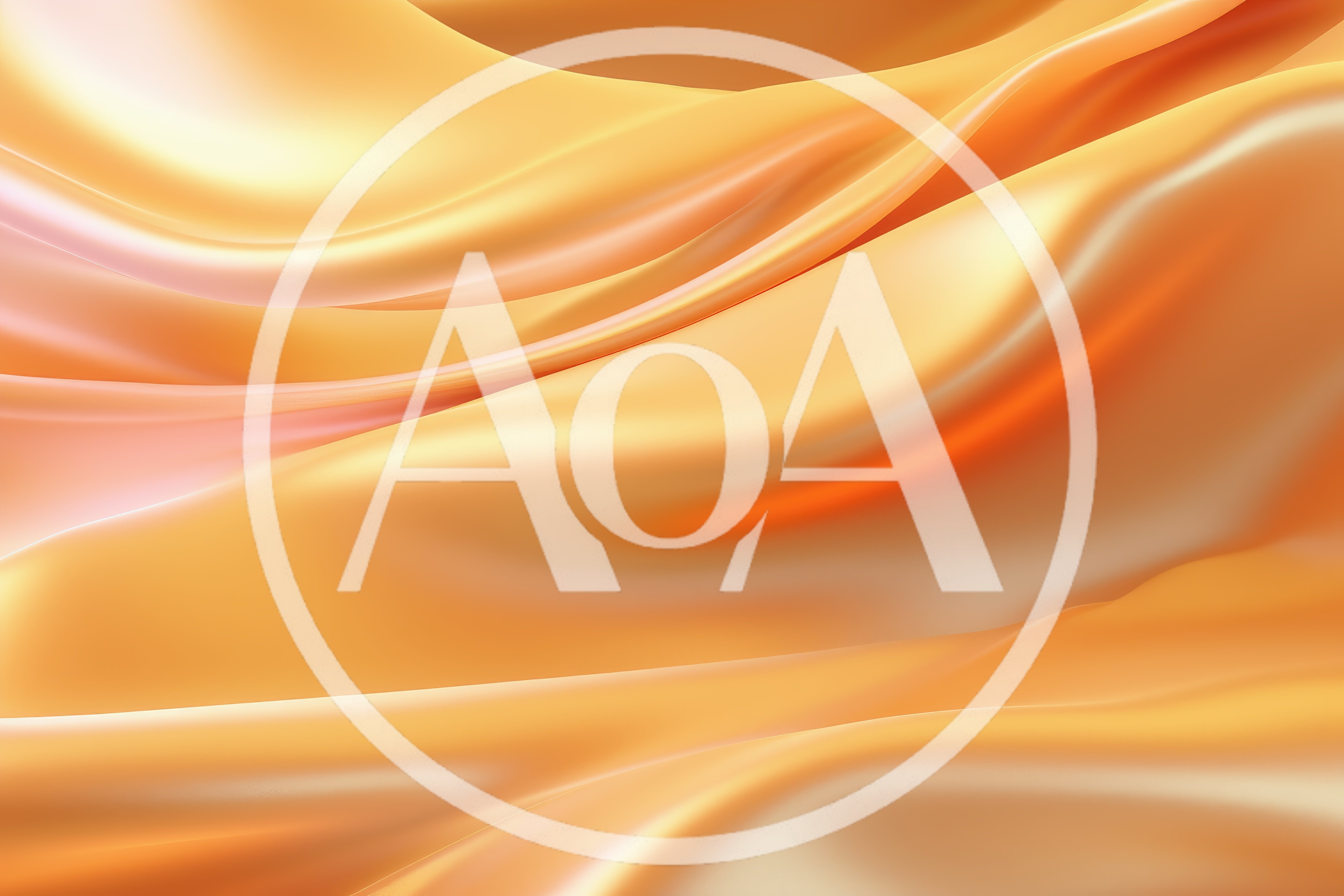 Abstract Golden Silk Fabric Waves Background