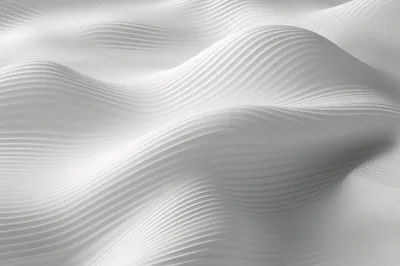 Abstract White Wavy Lines Background