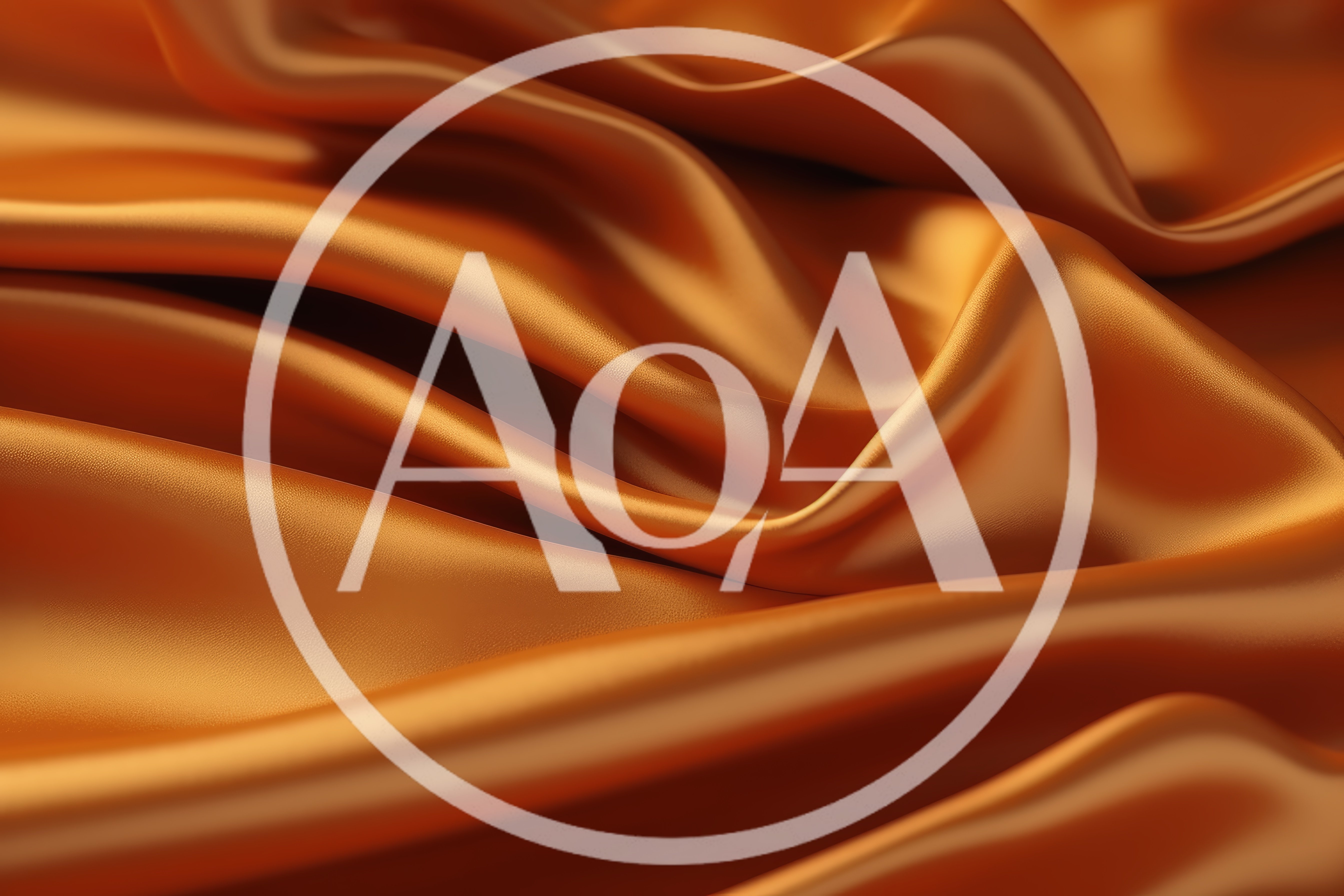 Abstract Background Of Smooth Orange Silk Fabric