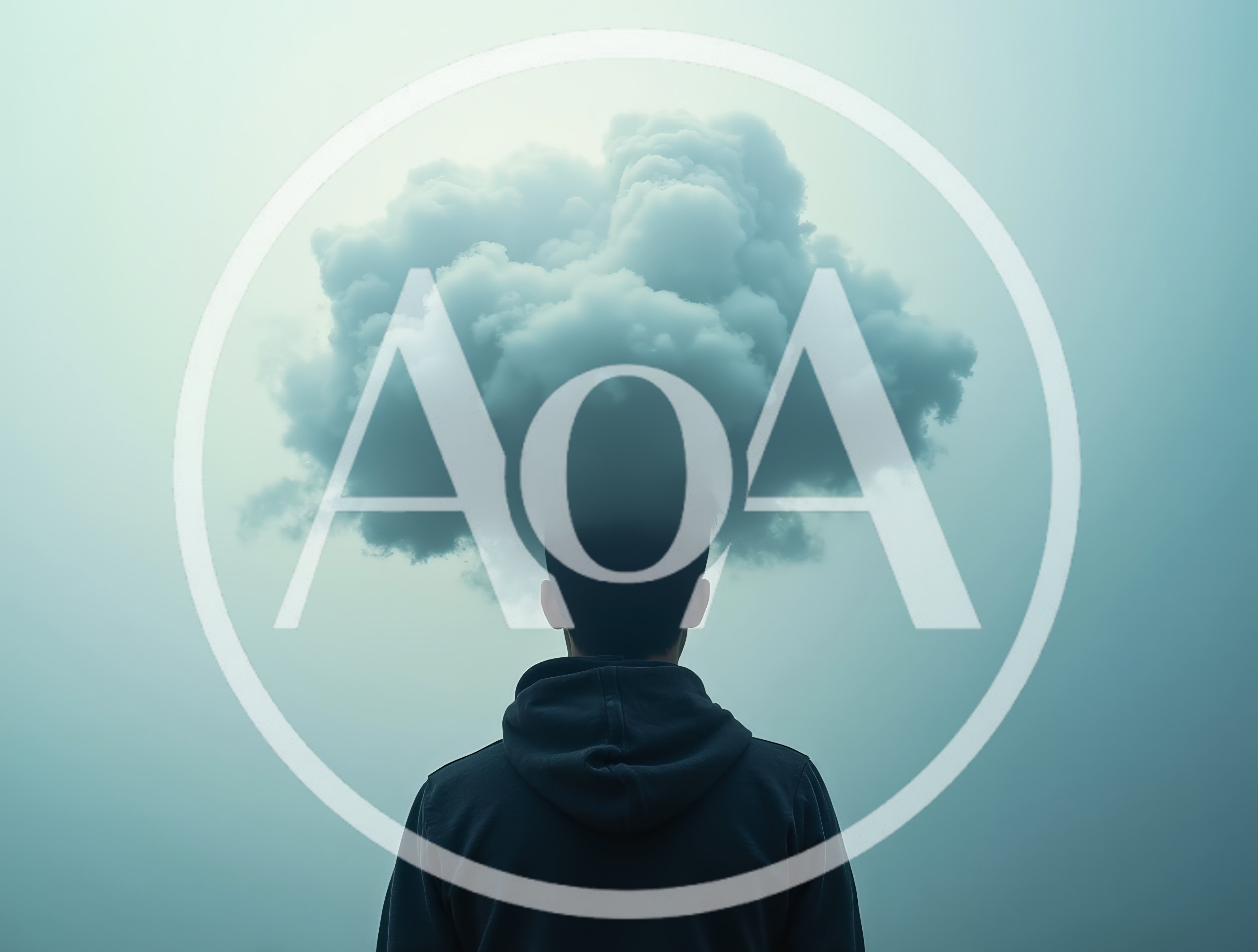 Person With A Storm Cloud Over Their Head