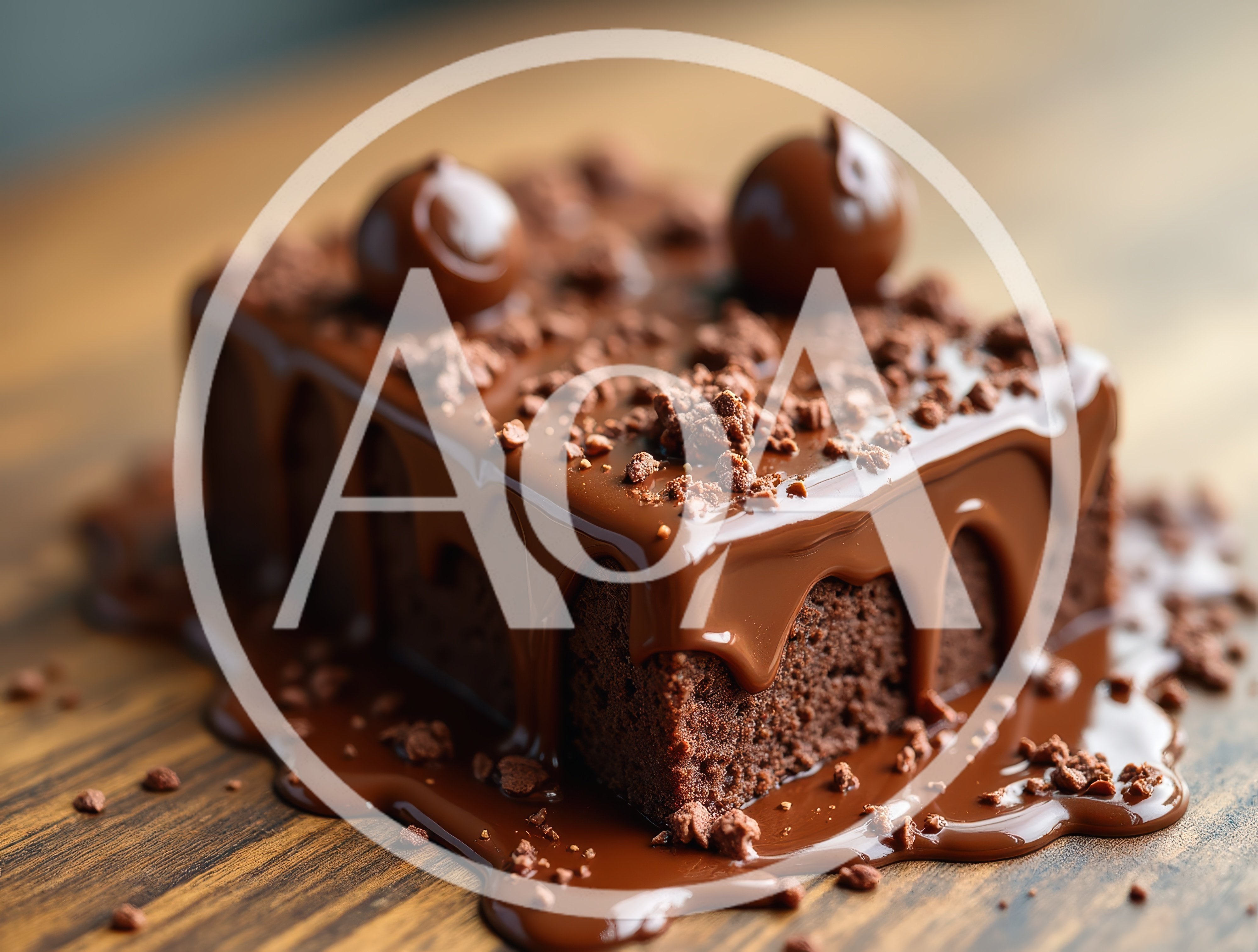 Decadent Chocolate Brownie With Melting Ganache Topping