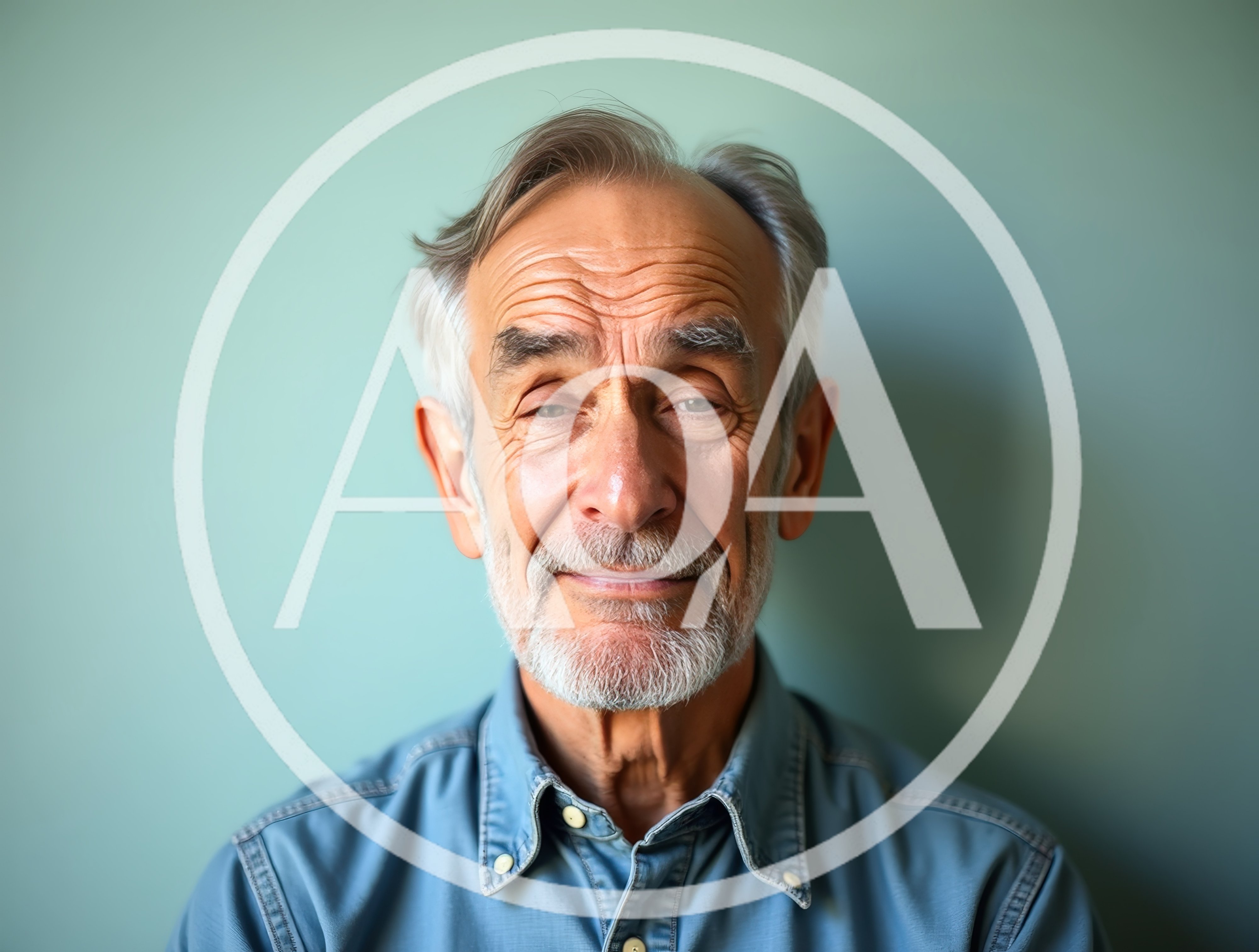 Portrait Of A Mature Man With Gray Beard