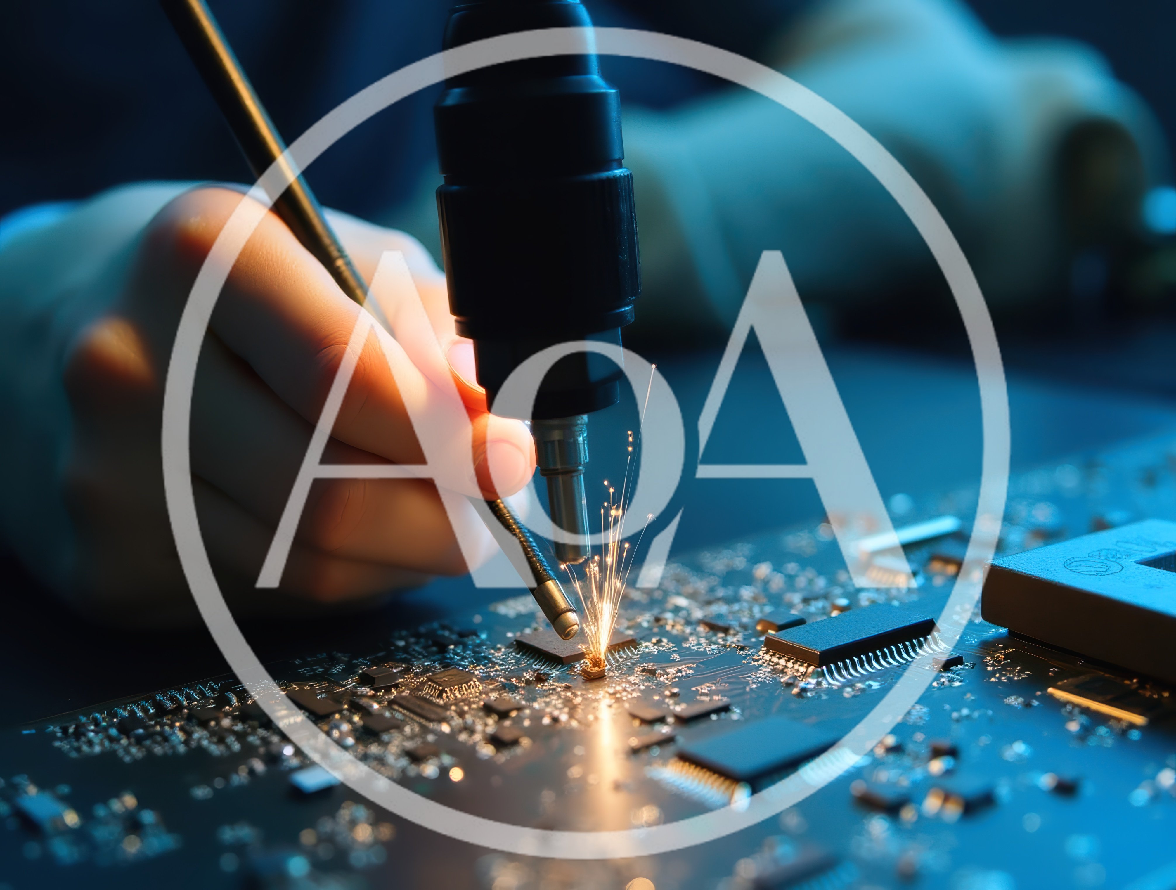 Precision Laser Repair On Electronic Circuit Board