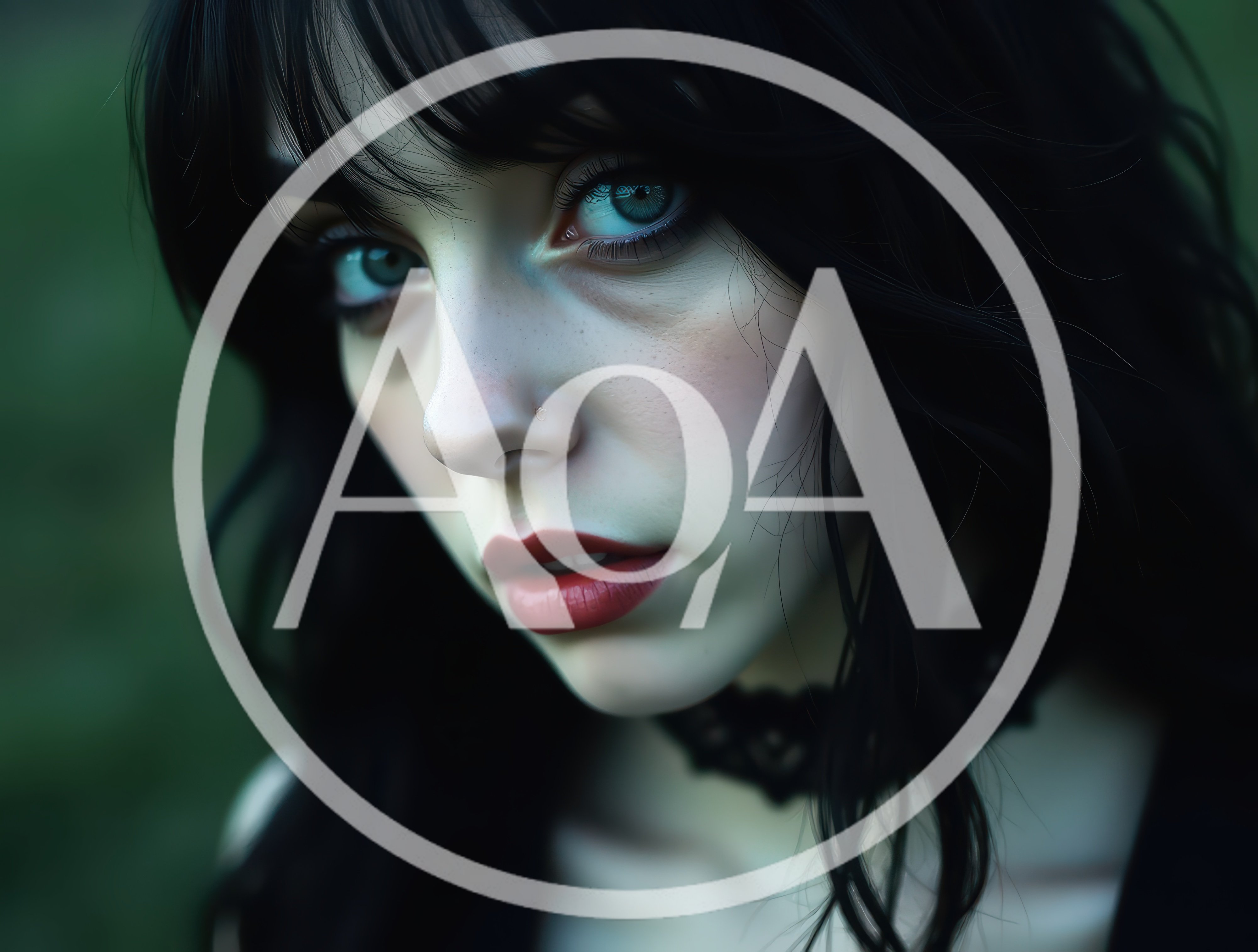Portrait Of A Young Woman With Dark Hair