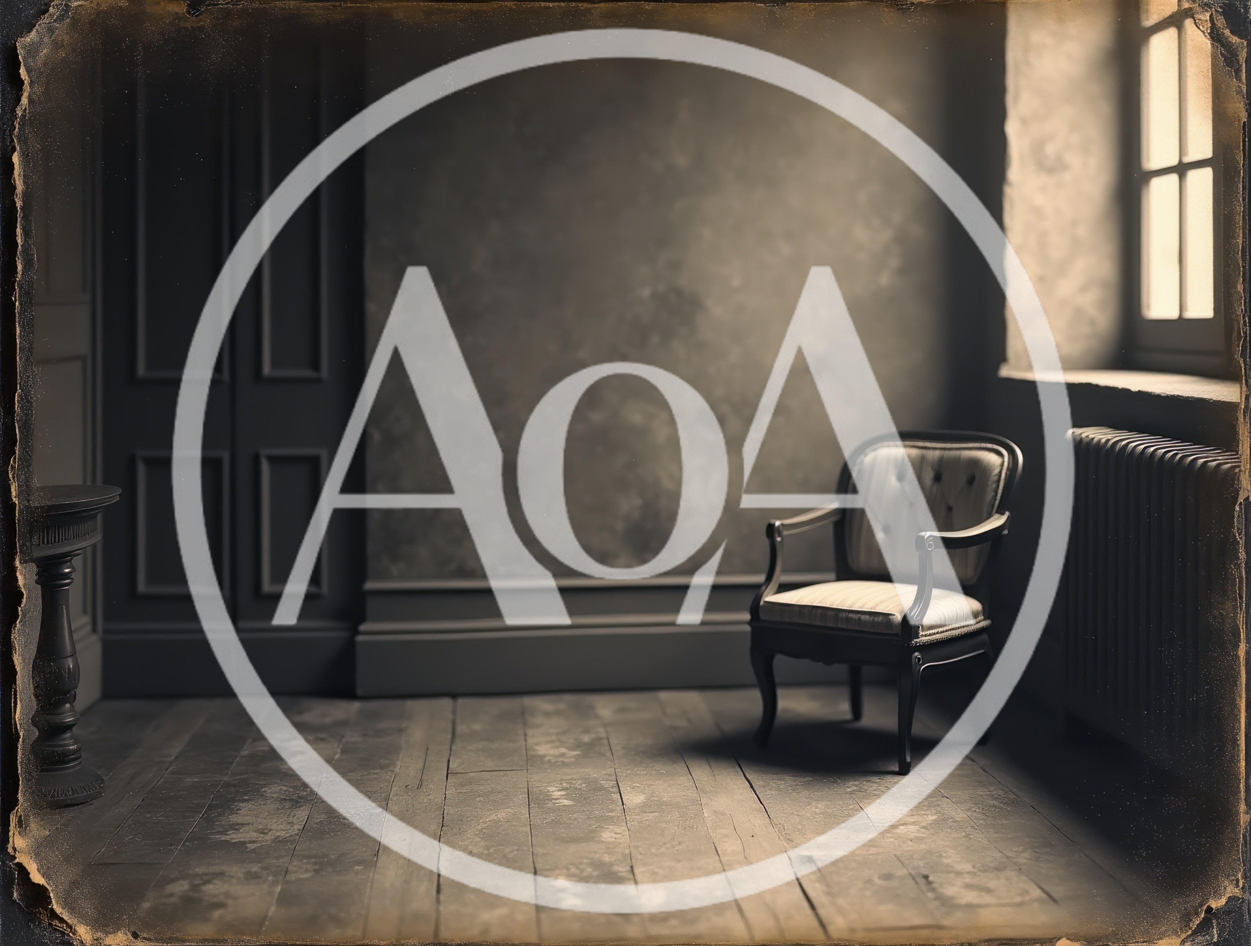 Vintage Armchair in a Dimly Lit Antique Room