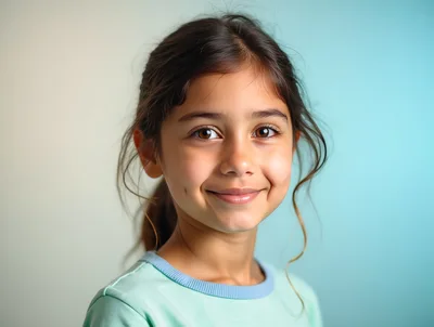 Portrait Of A Smiling Young Girl