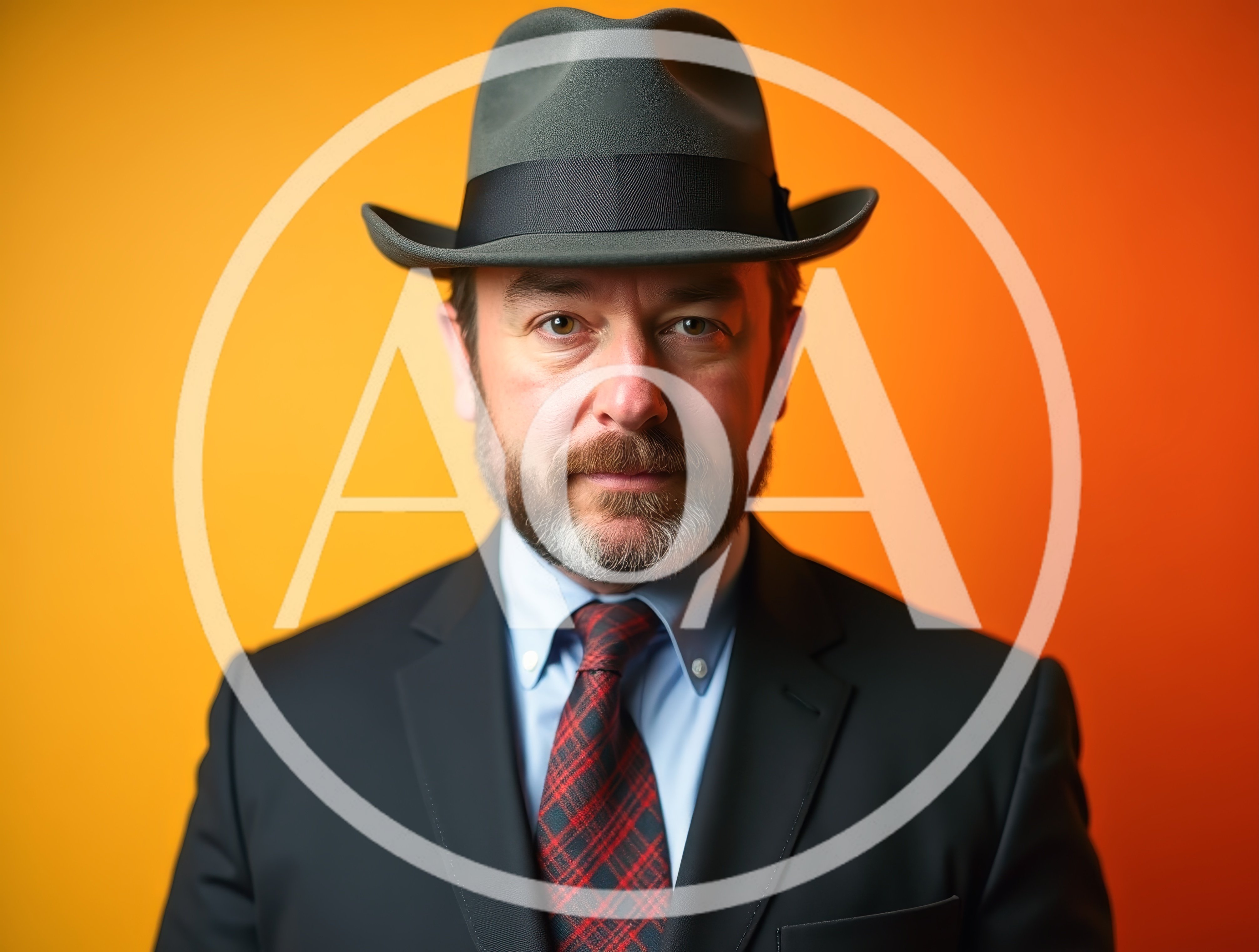Portrait Of A Mature Man Wearing A Fedora