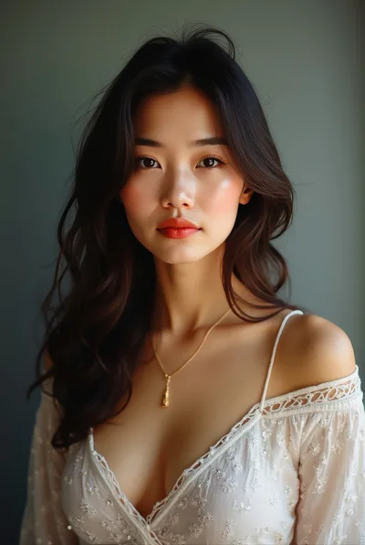 Portrait Of A Beautiful Young Asian Woman