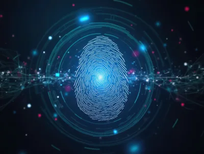 Digital Fingerprint Biometric Security Scan