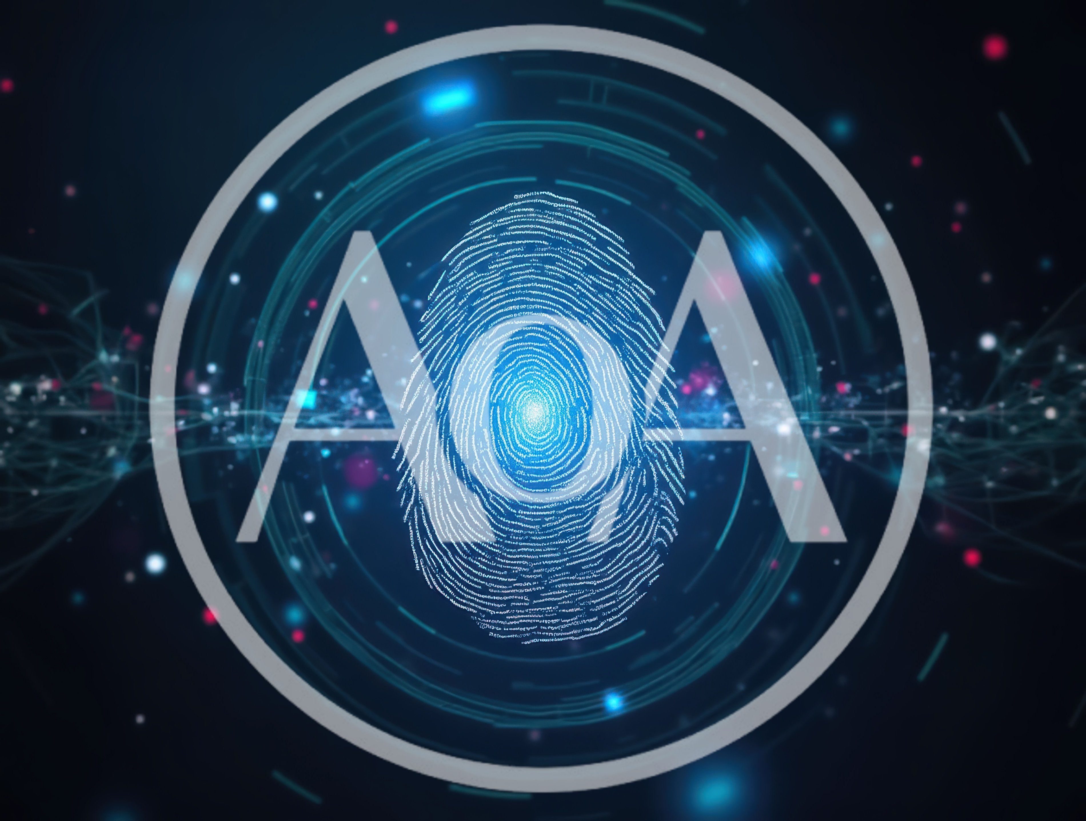Digital Fingerprint Biometric Security Scan