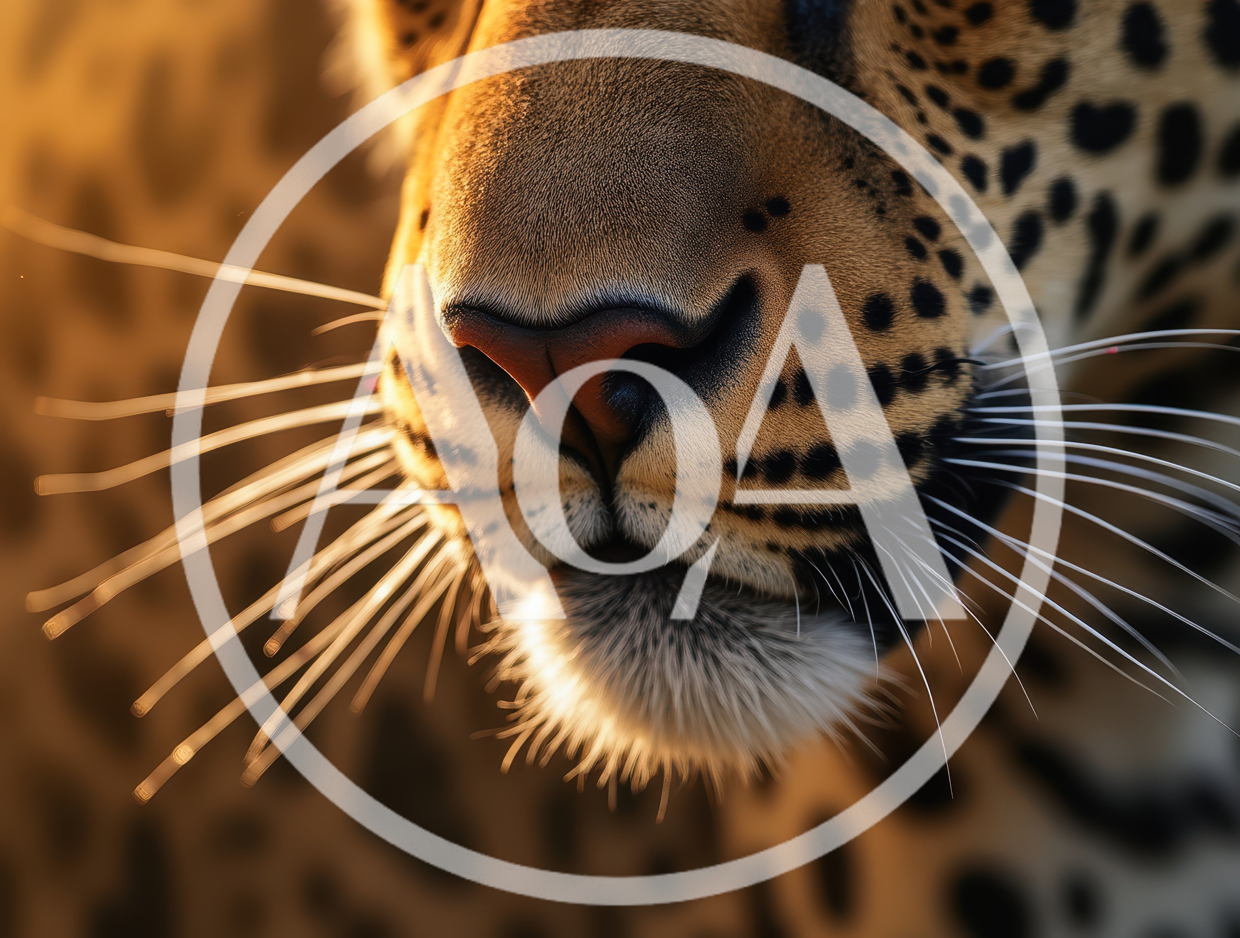 Extreme Close Up Of A Leopard Face