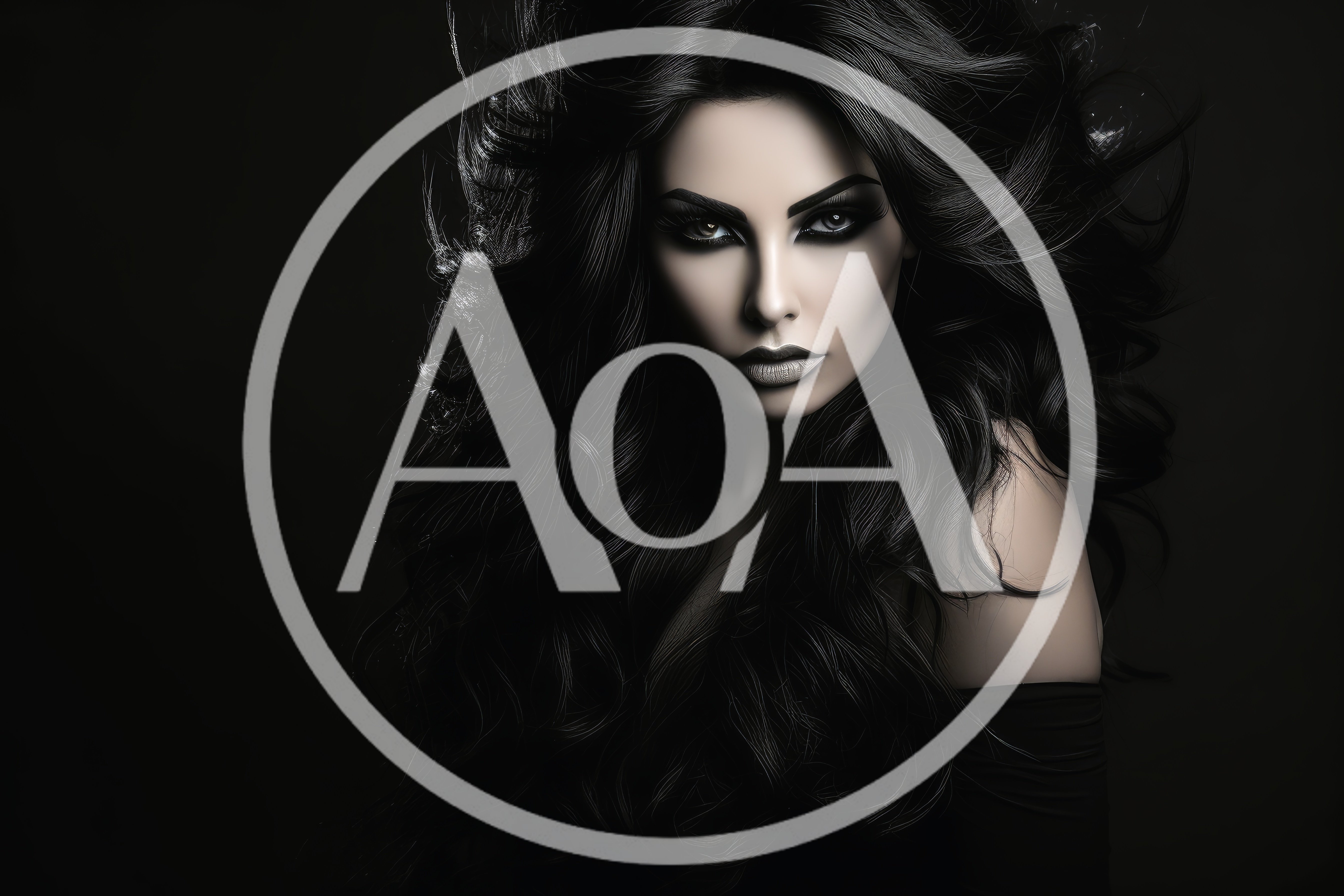 Portrait Of A Glamorous Woman With Voluminous Dark Hair