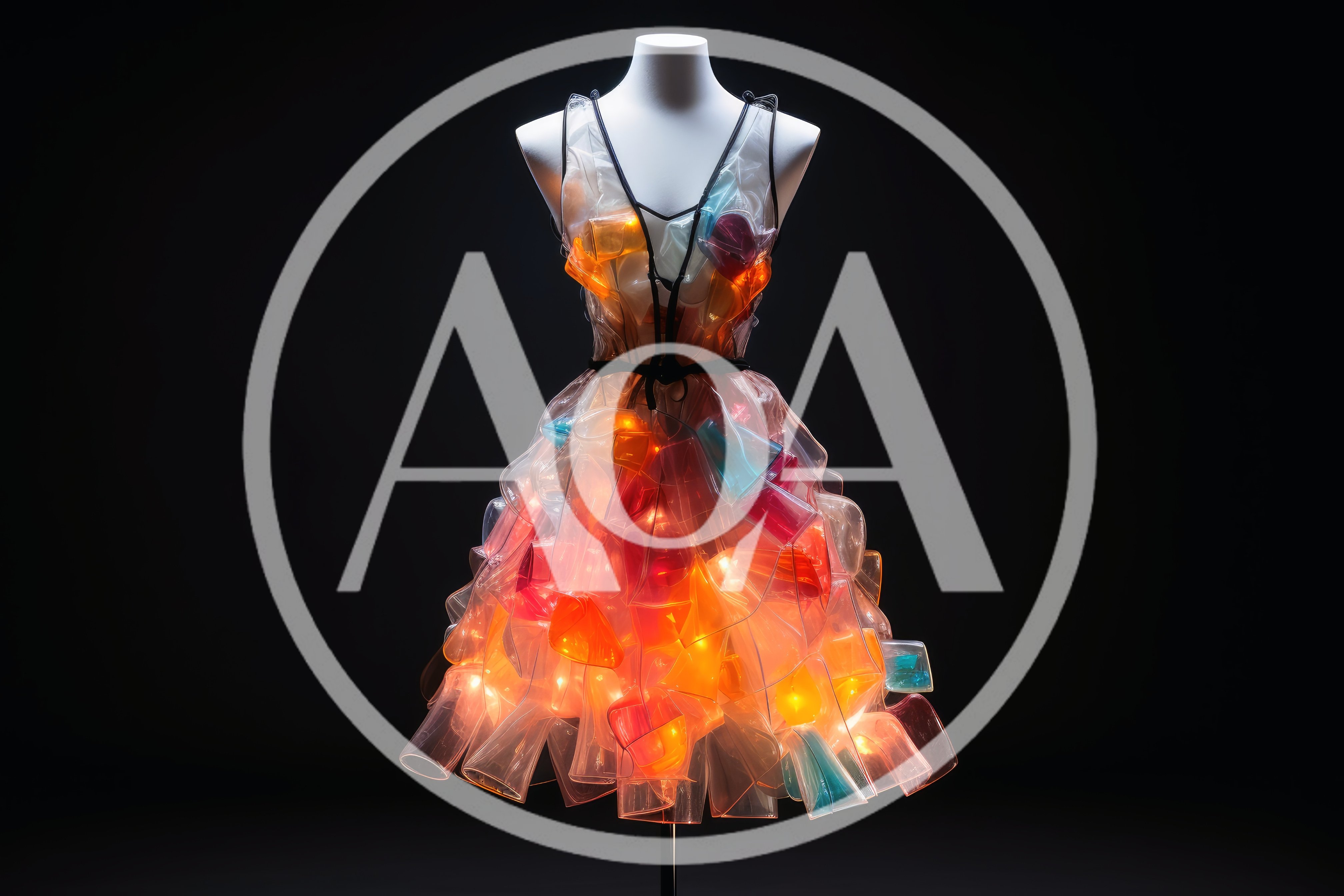 Illuminated Dress Made From Recycled Plastic Cups