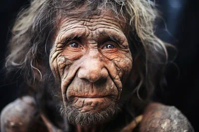 Portrait Of An Elderly Indigenous Man With Weathered Skin