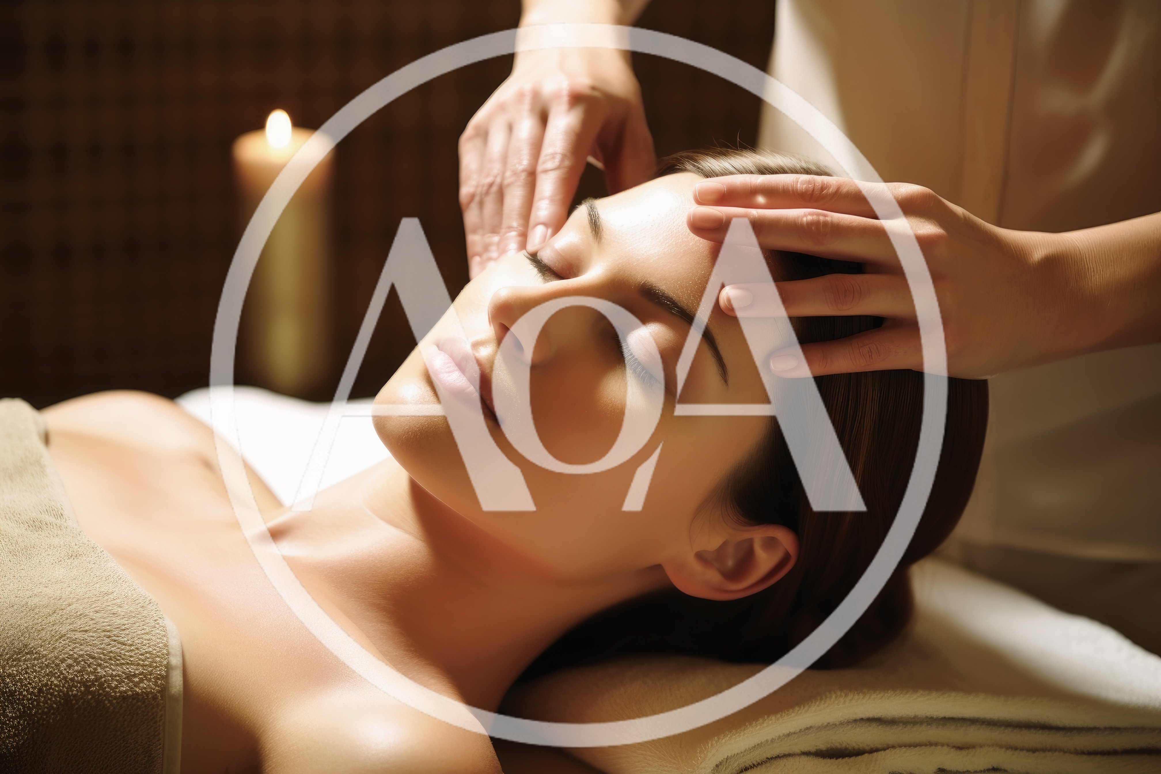 Professional Facial Massage Treatment In A Spa