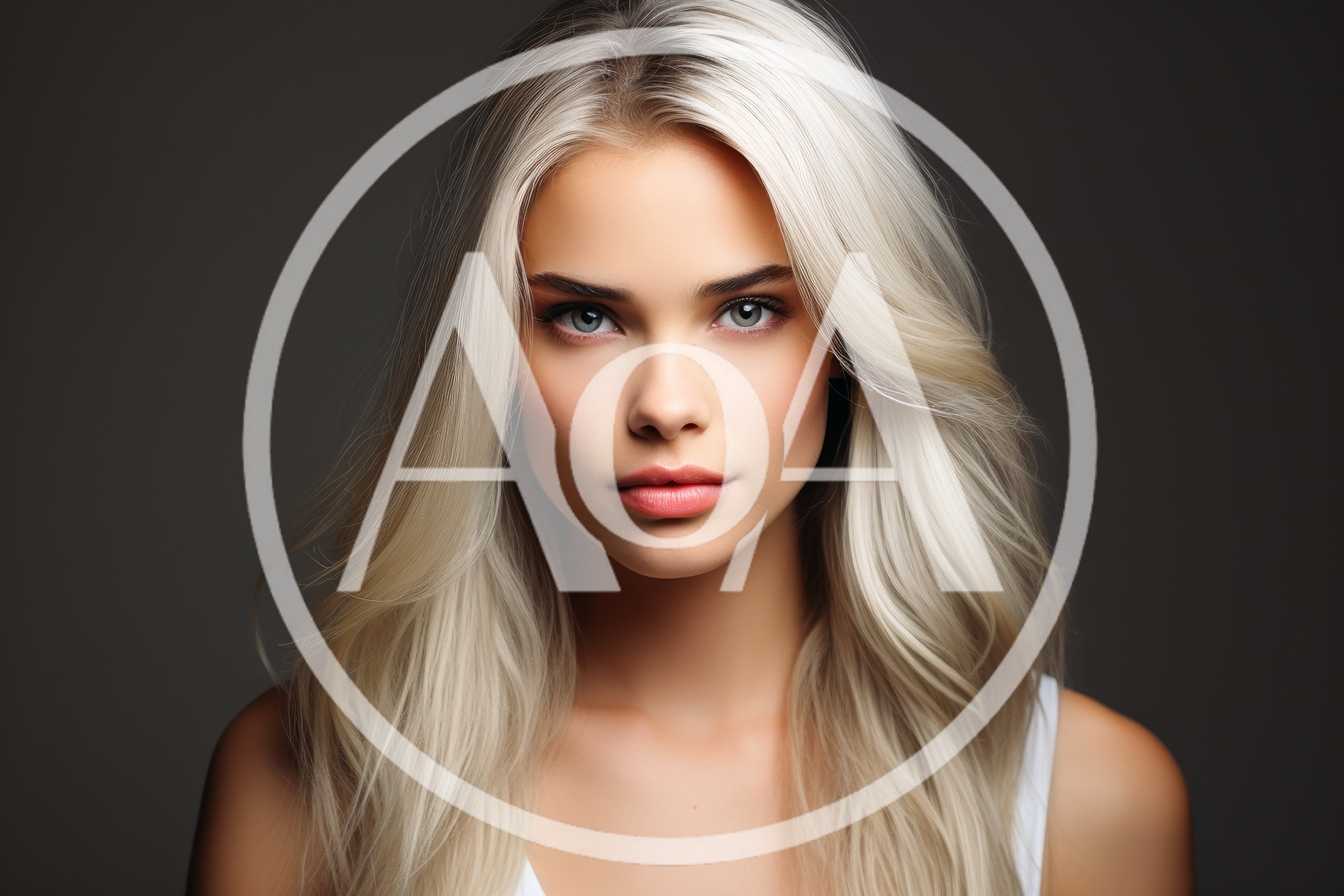 Portrait Of A Young Woman With Blonde Hair
