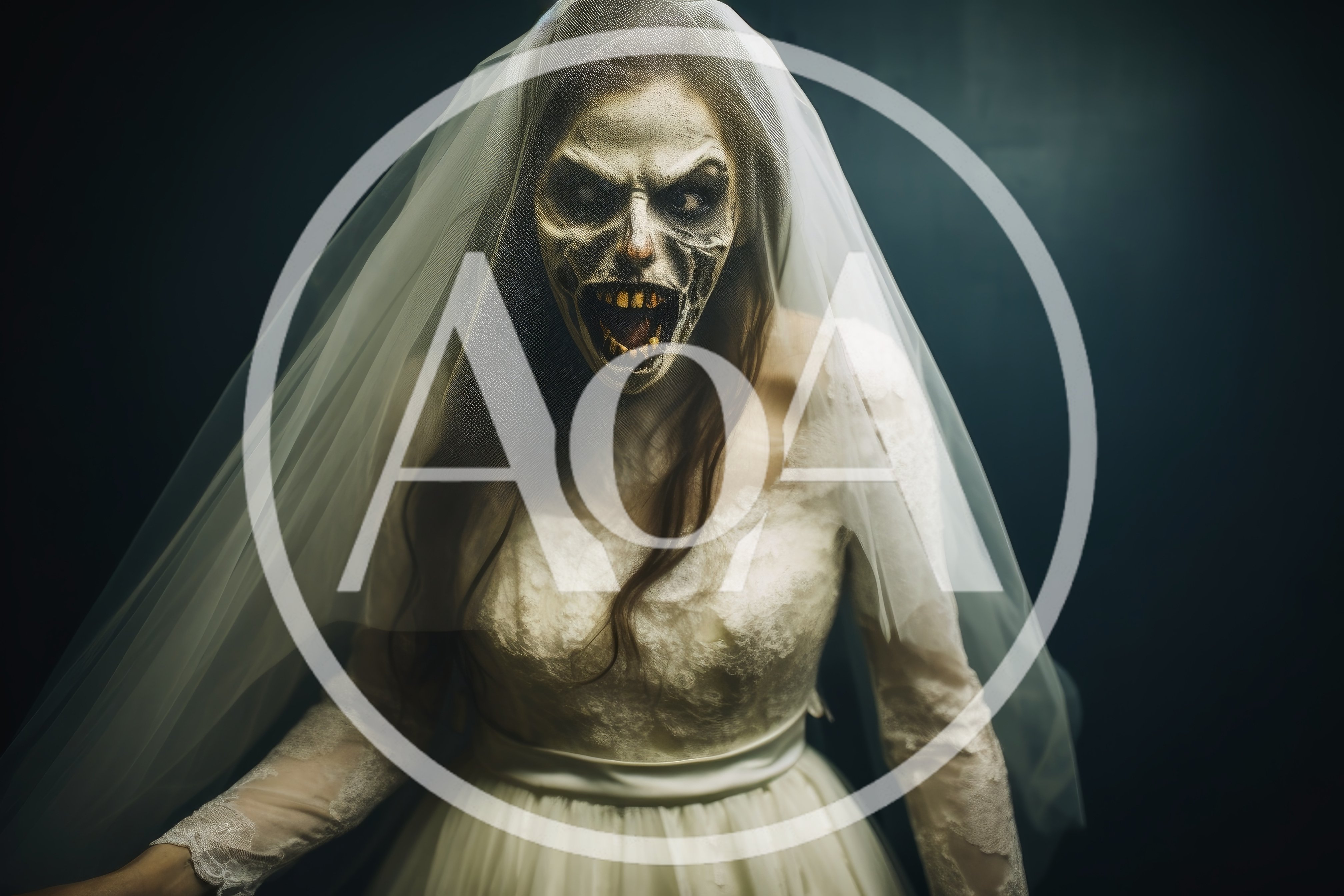 Scary Ghost Bride In Wedding Dress