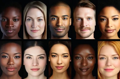 Diverse Portraits Of People With Varied Ethnicities