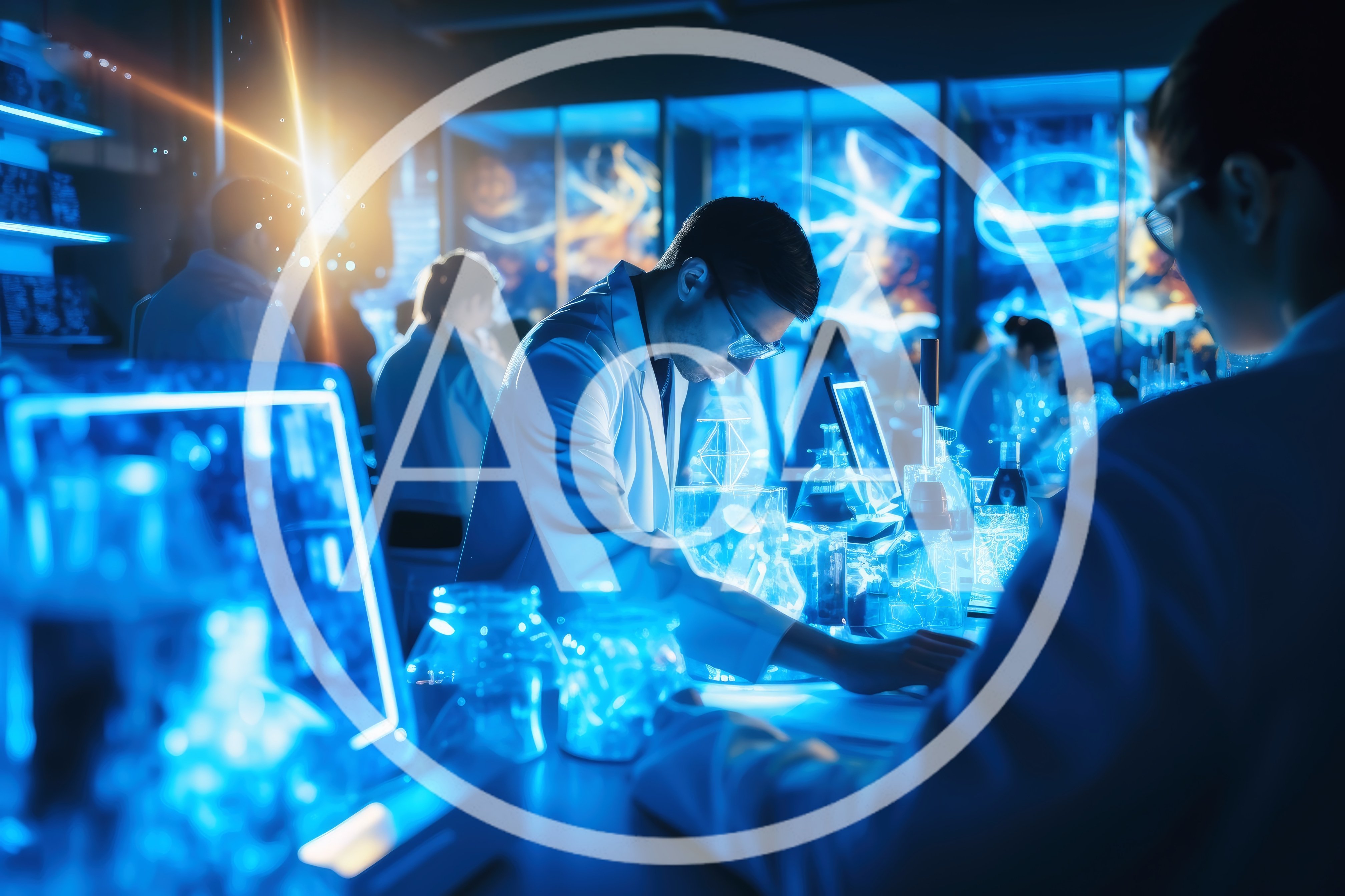 Scientists Conducting Advanced Research In A High Tech Laboratory