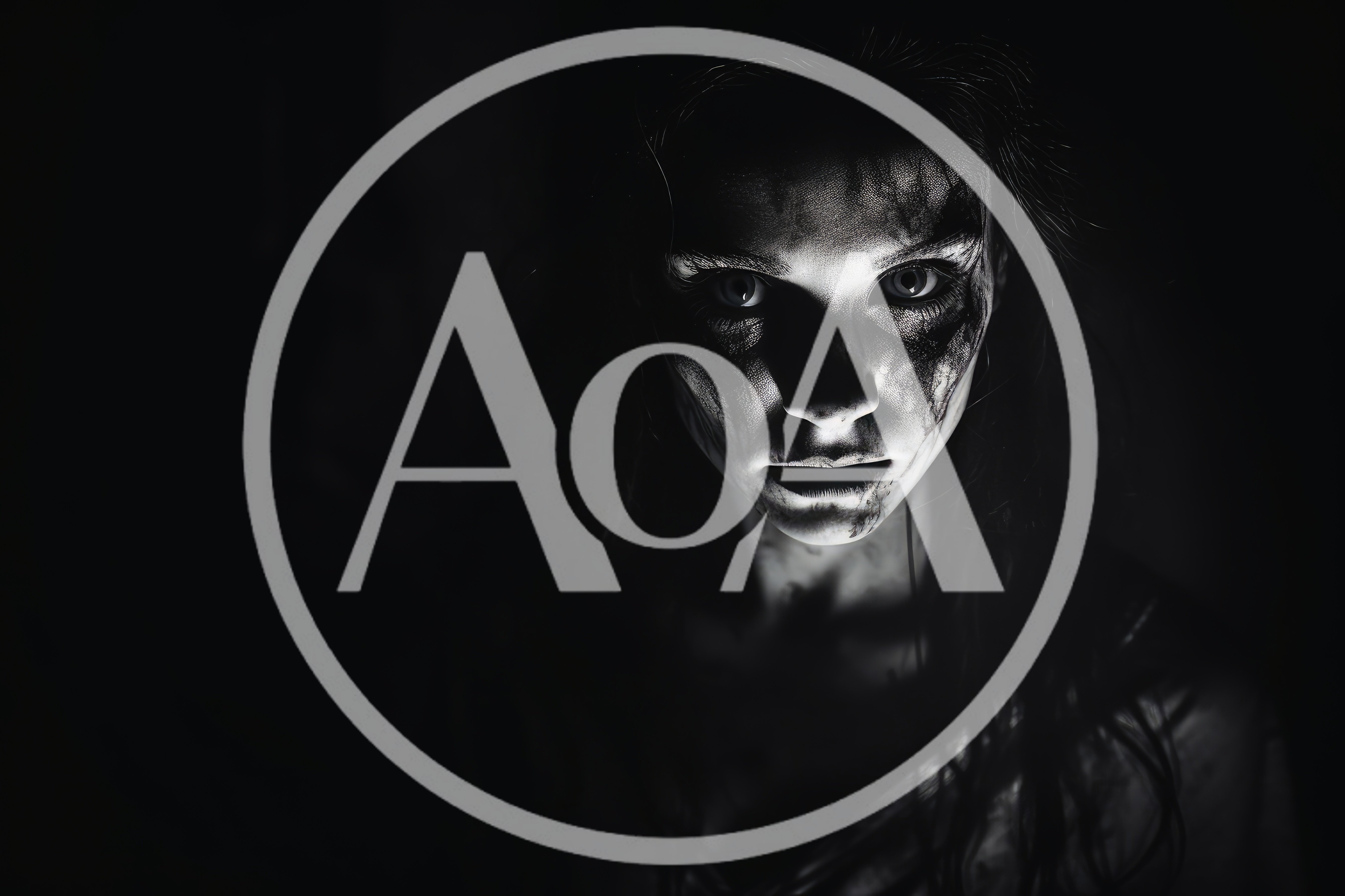 Eerie Portrait Of A Woman With Dark Makeup