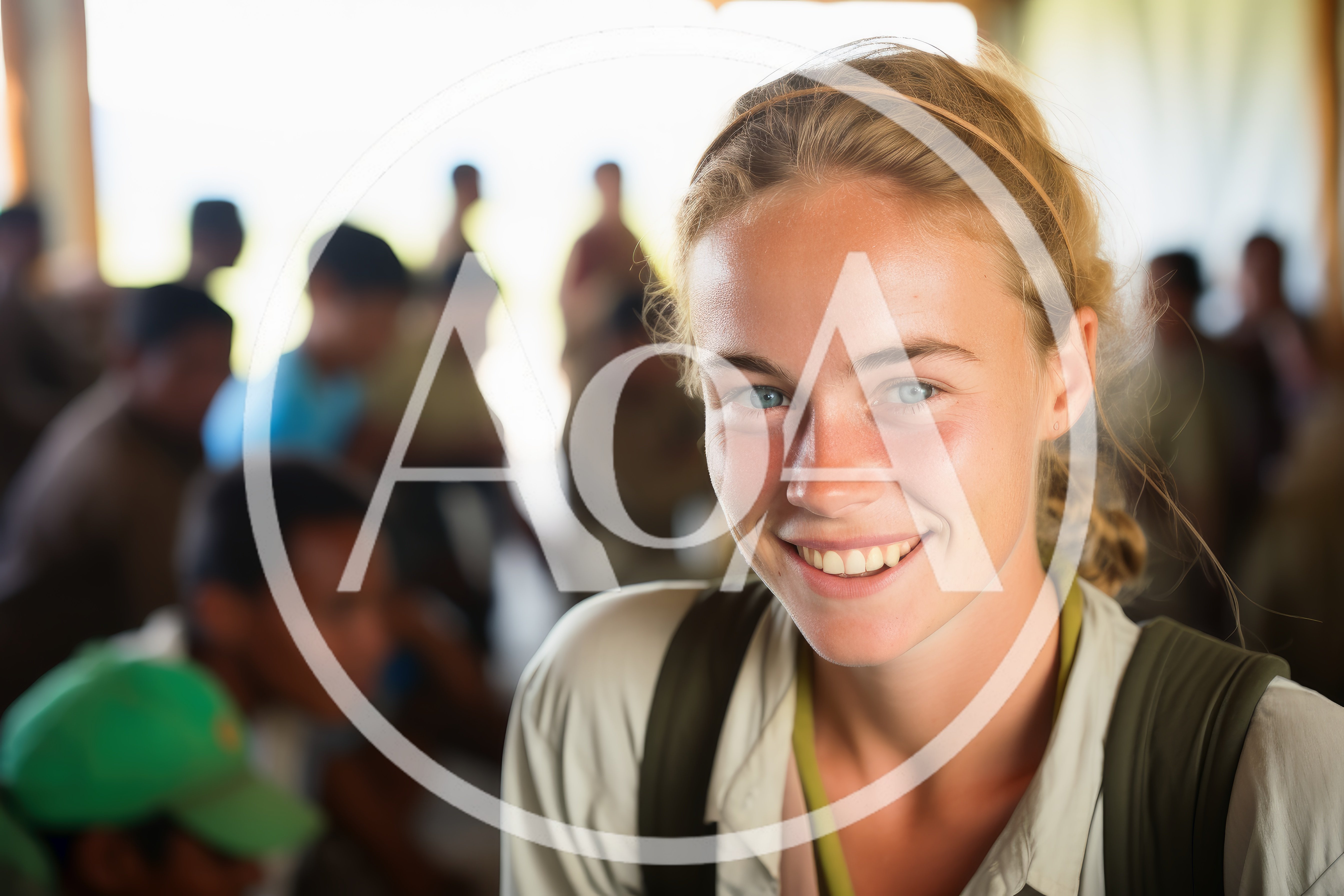 Young Woman Smiling During A Community Outreach Program