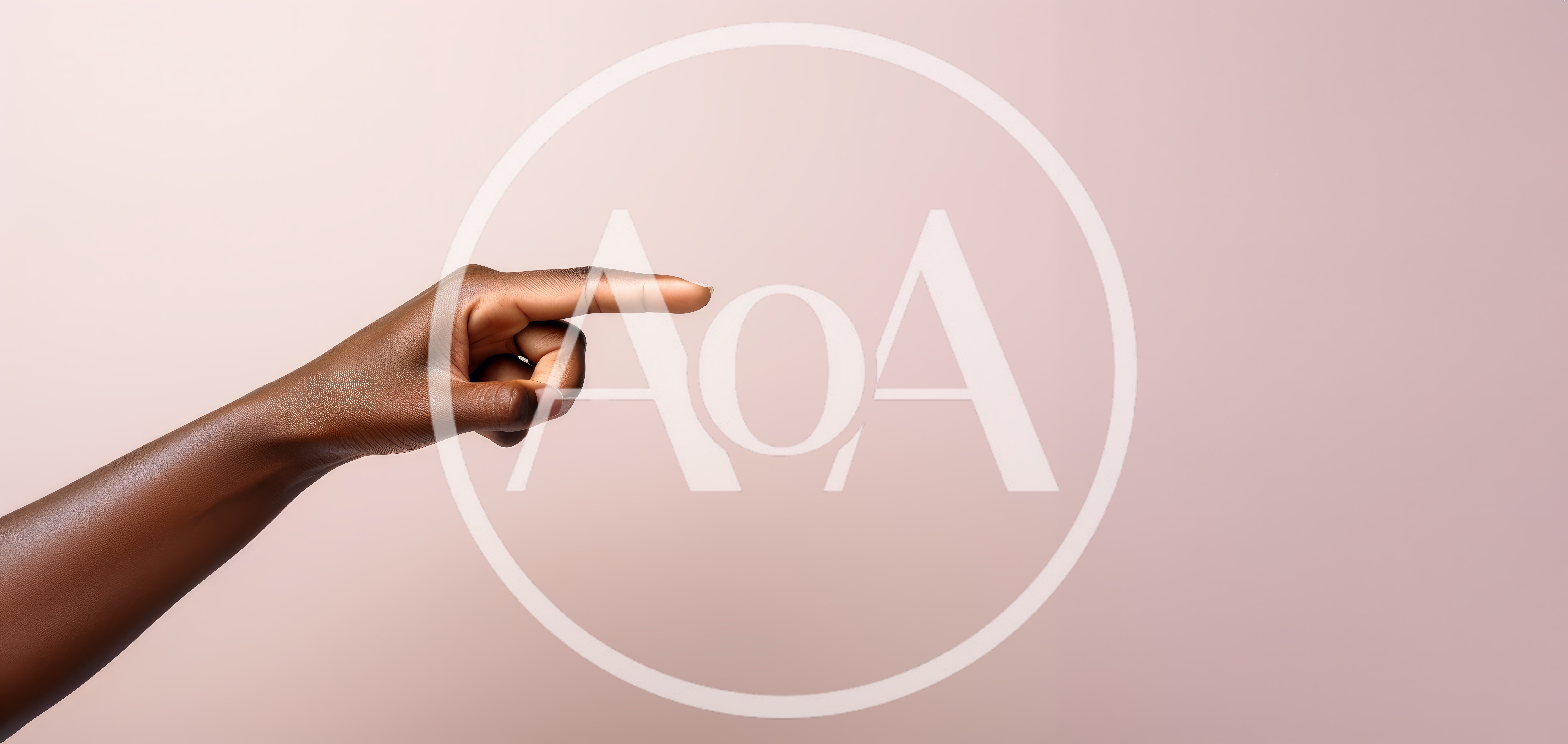 Dark Skinned Hand Pointing To The Right